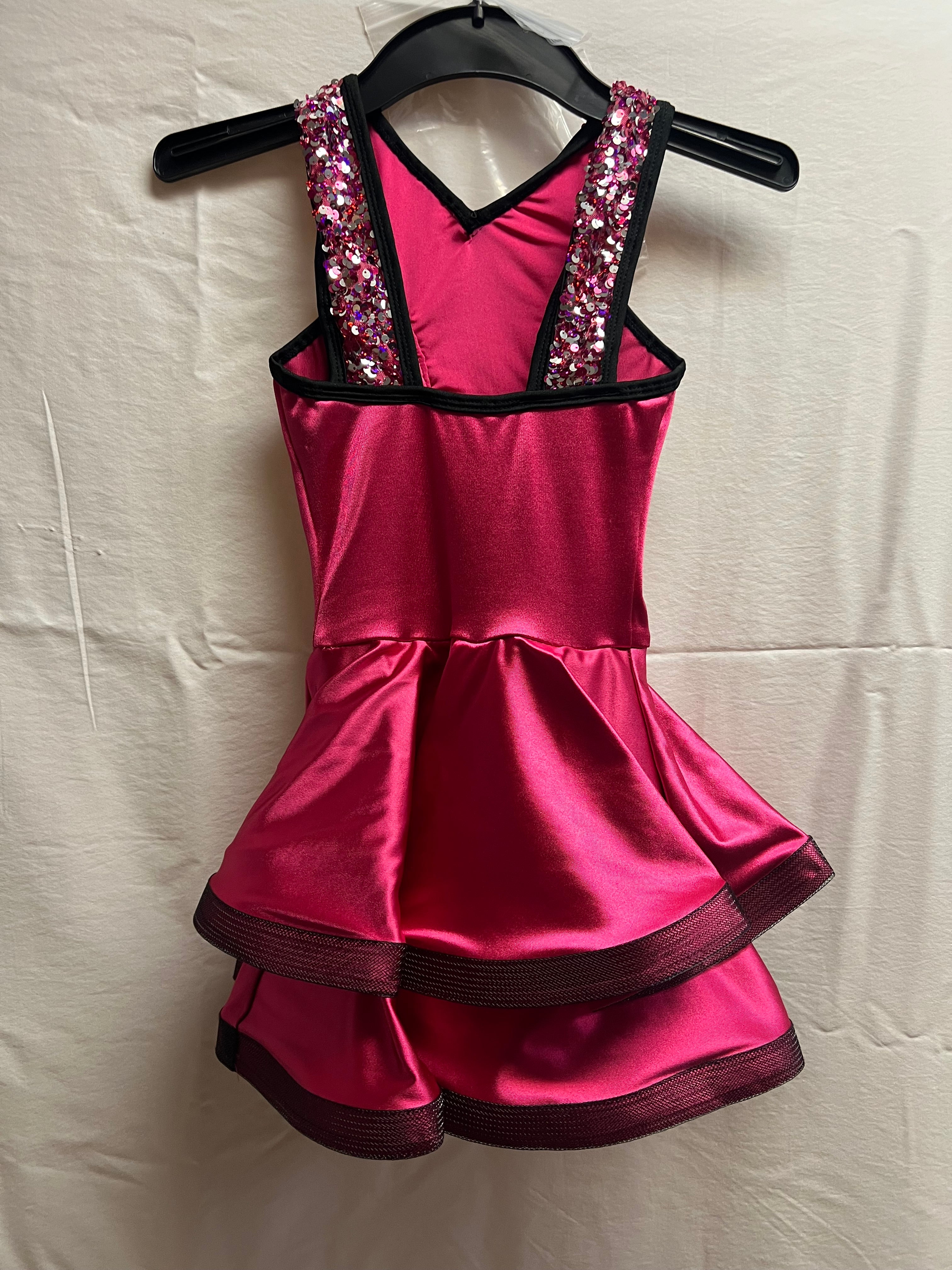 Fuchsia and Black Dance Dress.   CM