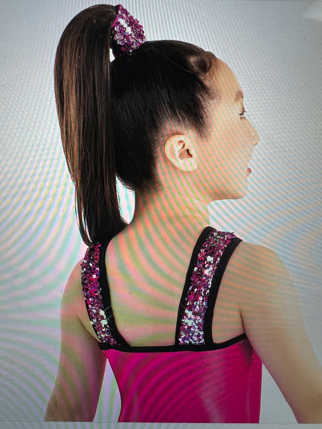 Fuchsia and Black Dance Dress.   CM