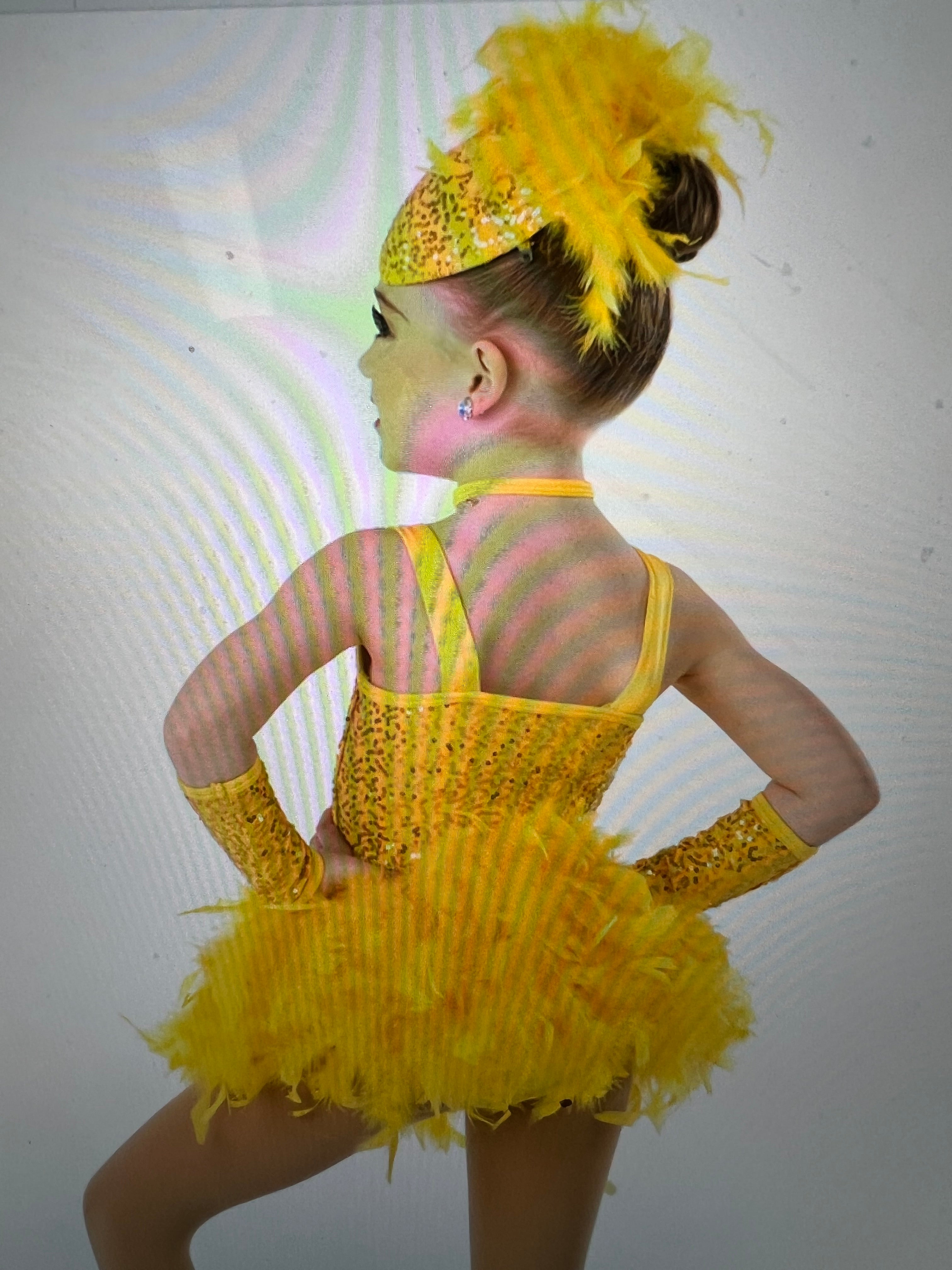 Yellow Dance Dress.  CS