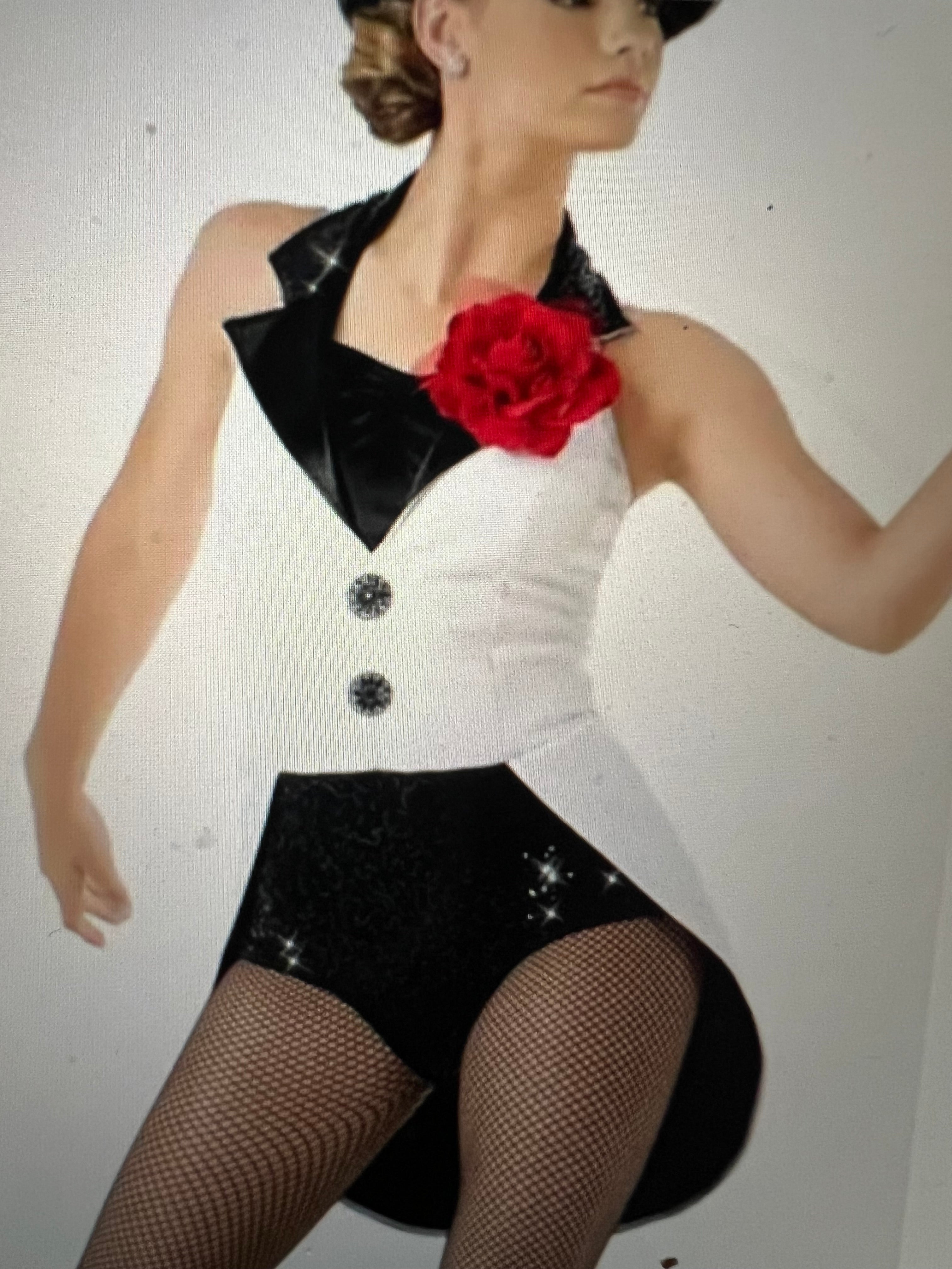 White & Black top with tails.   CM