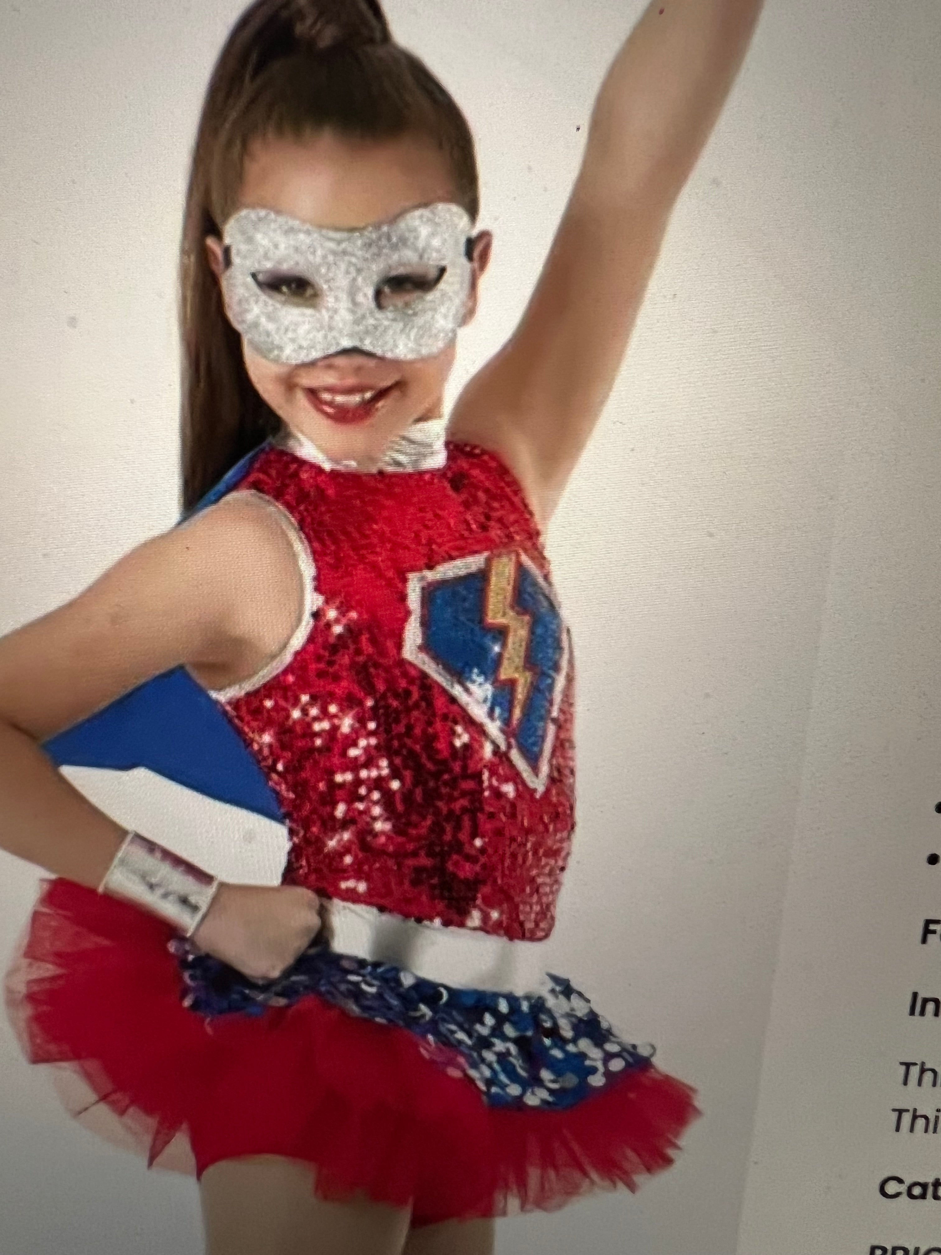 Red & Blue Costume.   CM