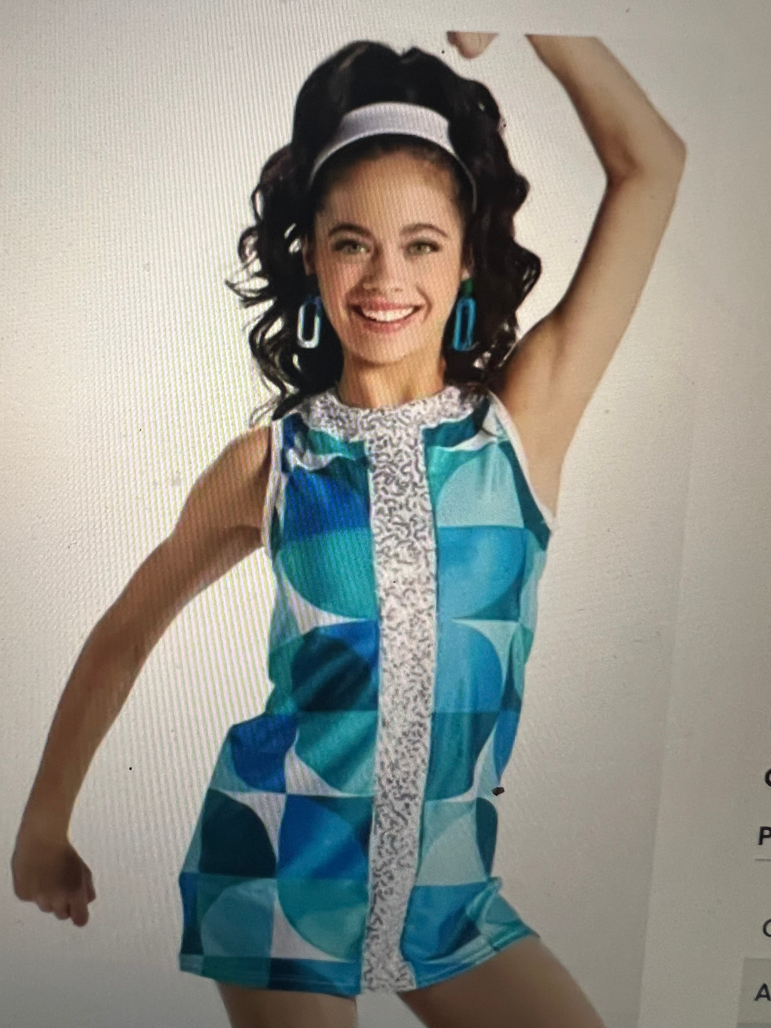 BLUE & WHITE DANCE DRESS
