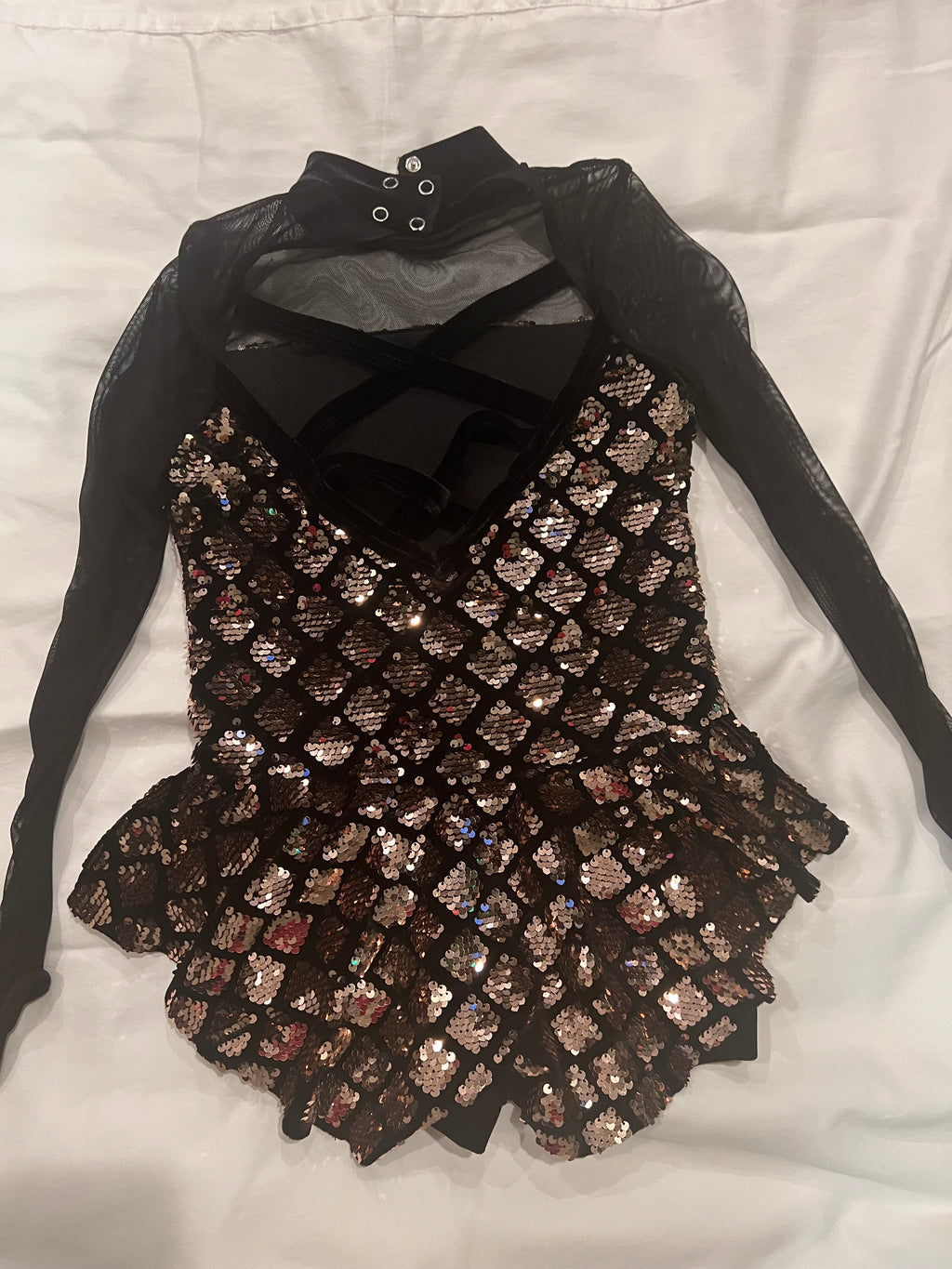 Black and Gold One Piece.   CM