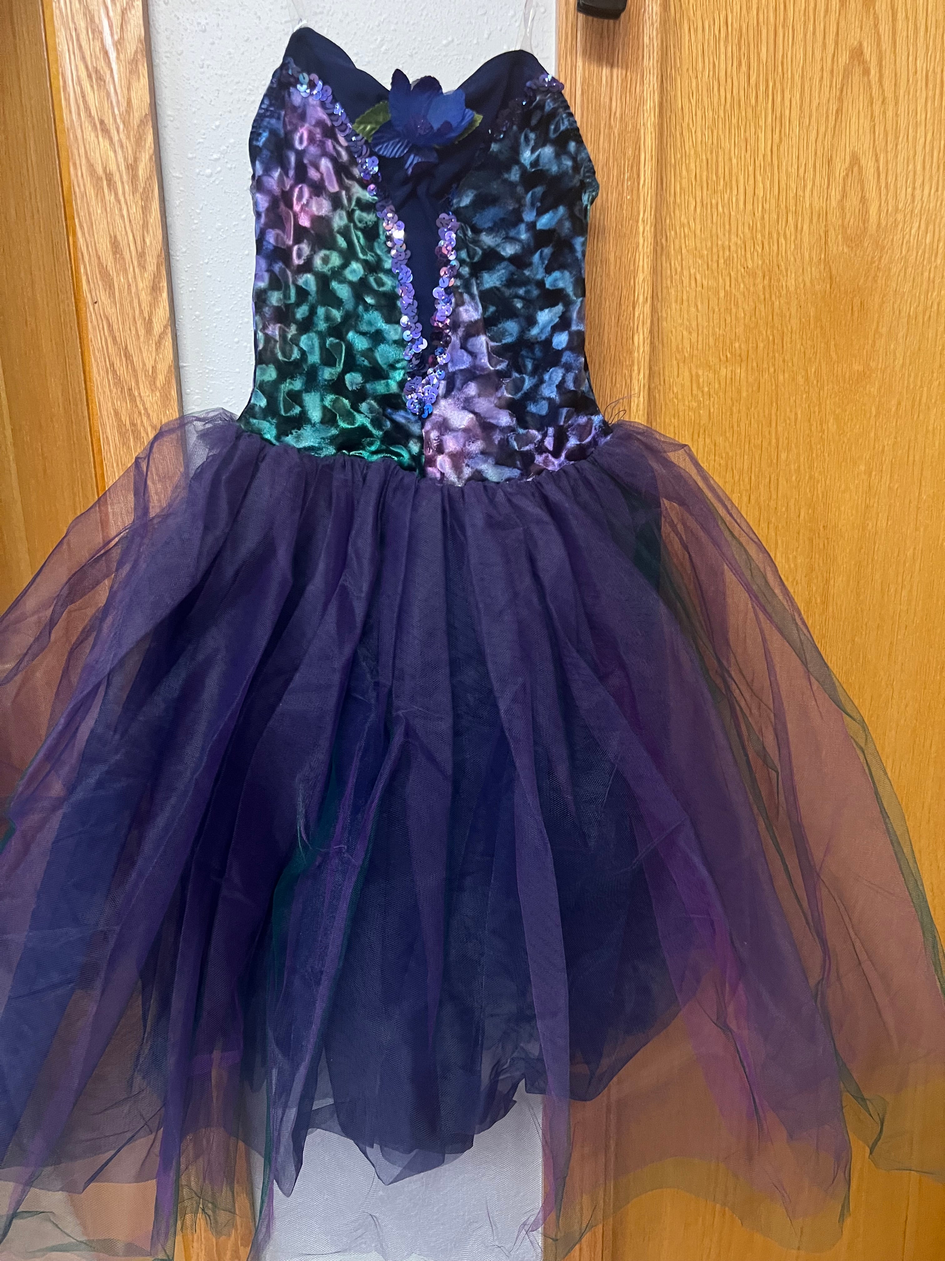 BLUE/PURPLE GREEN BALLET DRESS.     CM