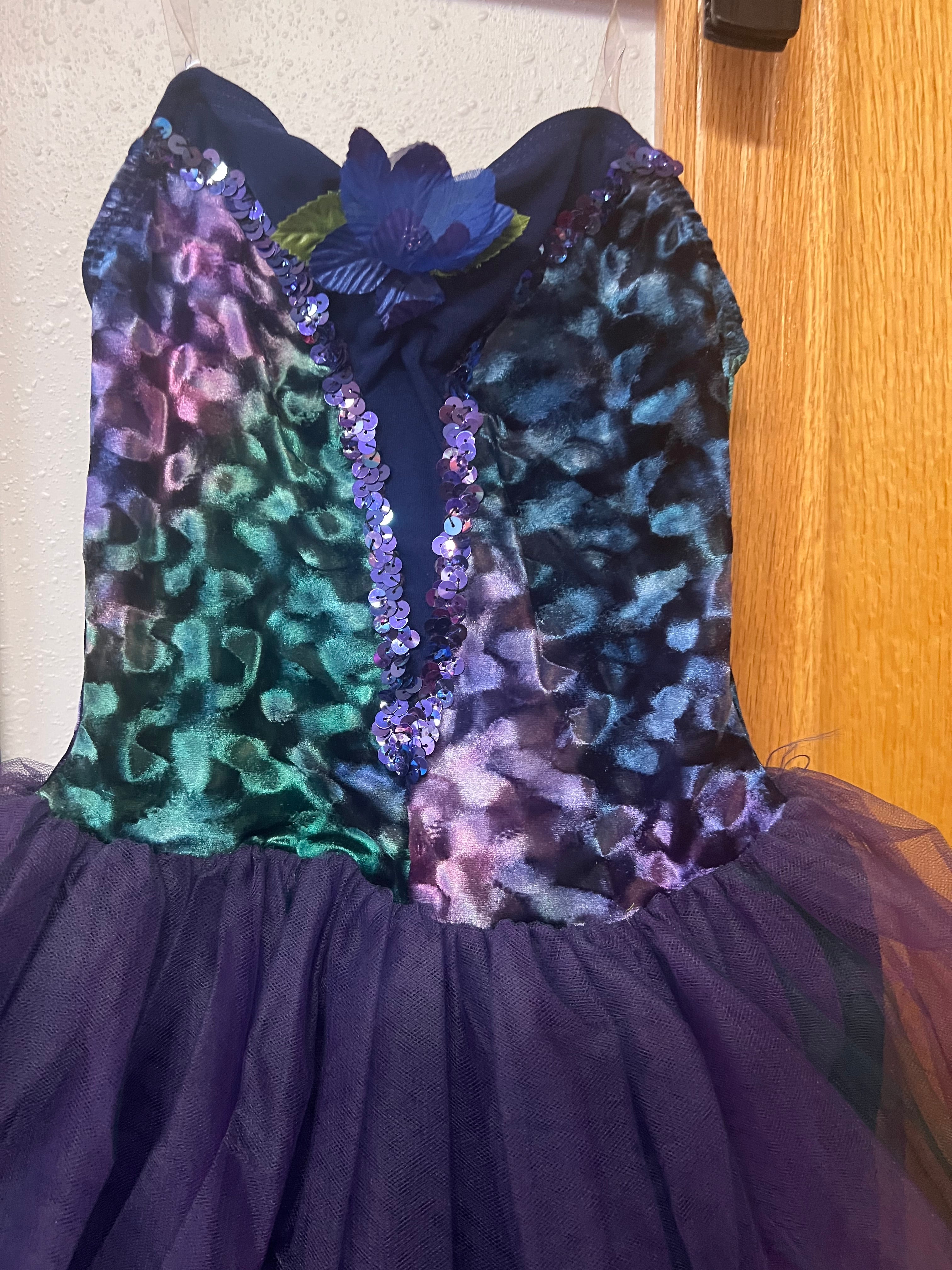 BLUE/PURPLE GREEN BALLET DRESS.     CM