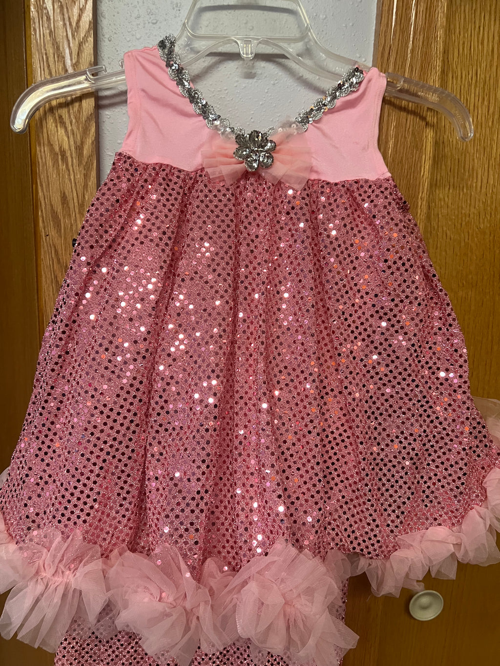 PINK TWO PIECE BABY DOLL TOP AND PANTS