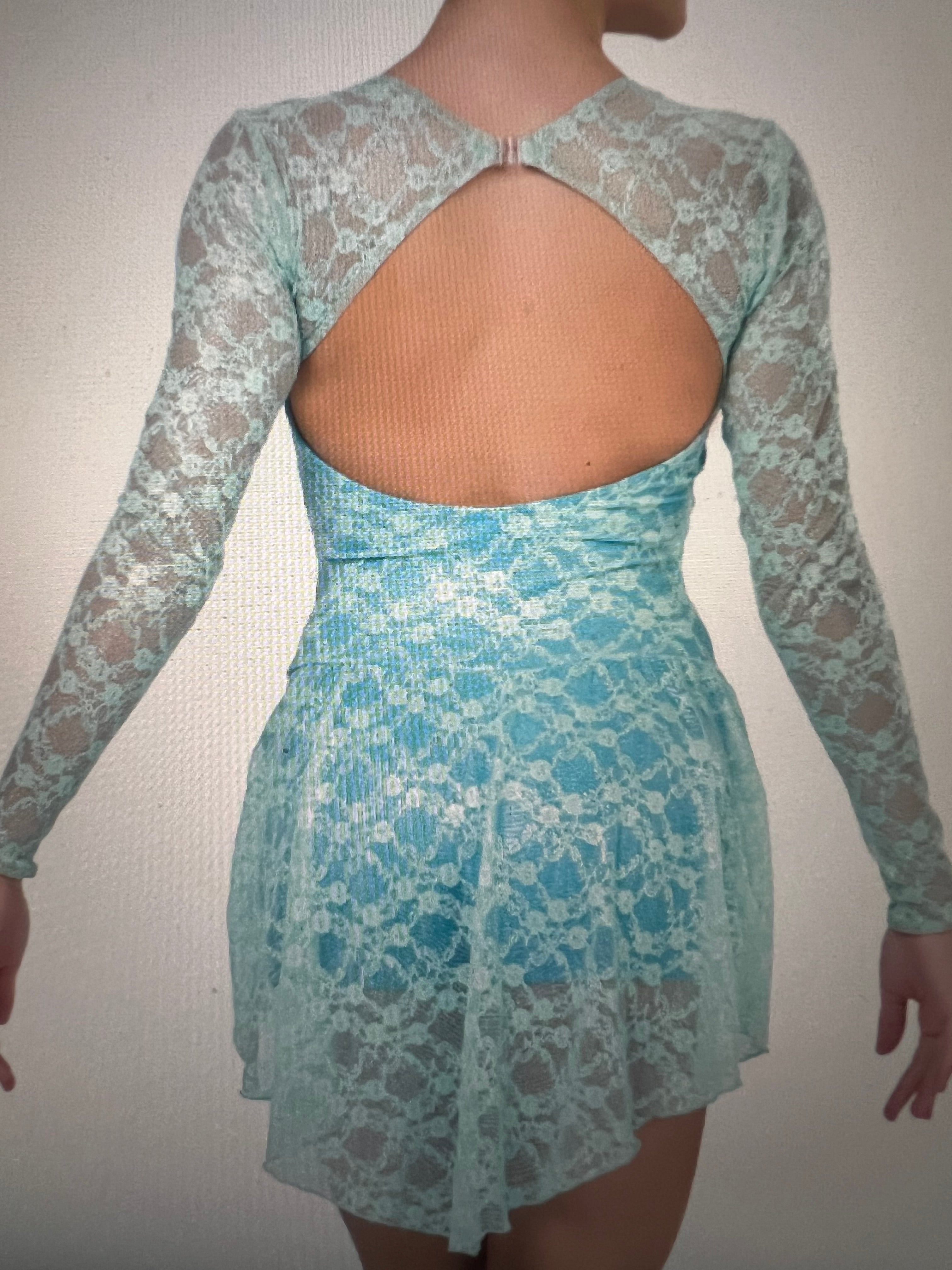 LIGHT BLUE LYRICAL DRESS.   CL