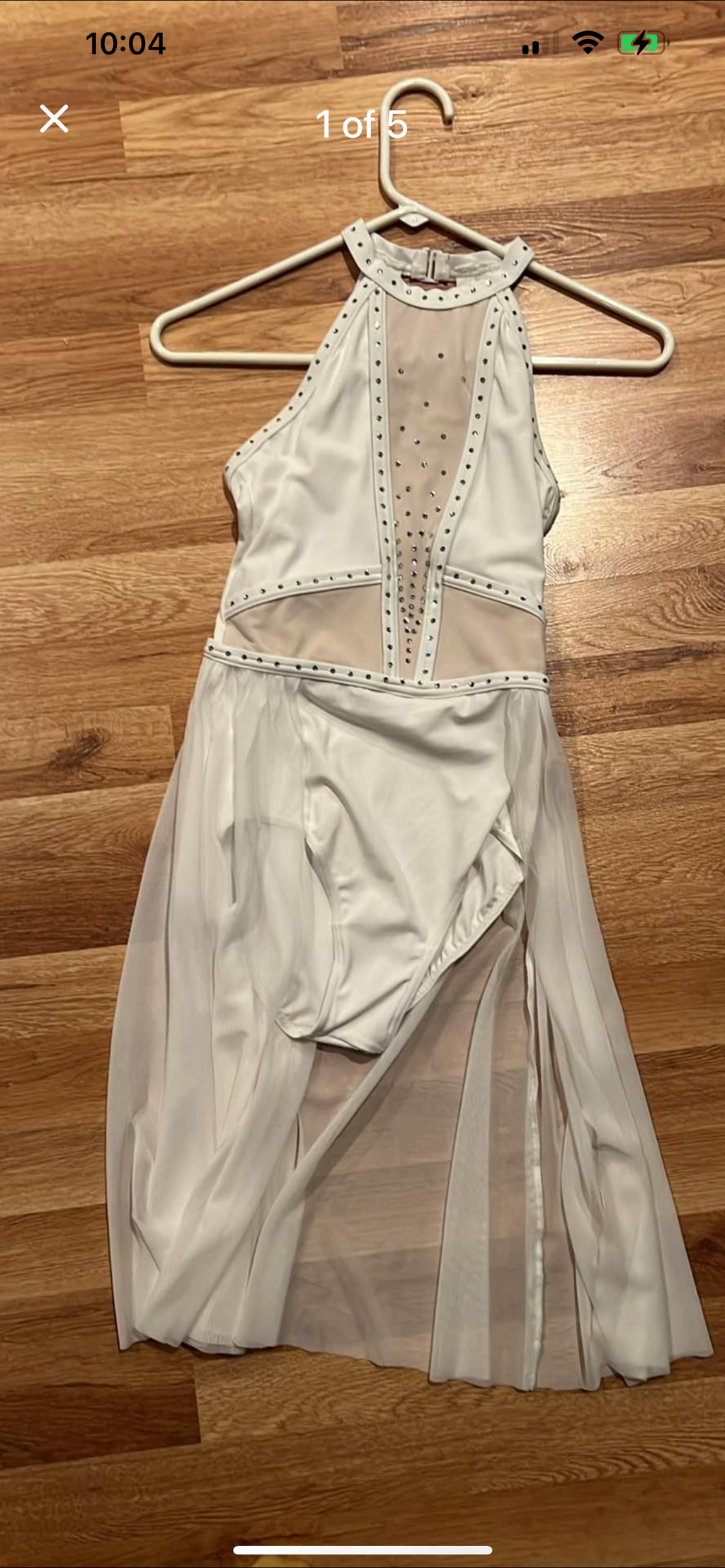 WHITE LYRICAL DRESSES WITH SWAROVSKI CRYSTALS