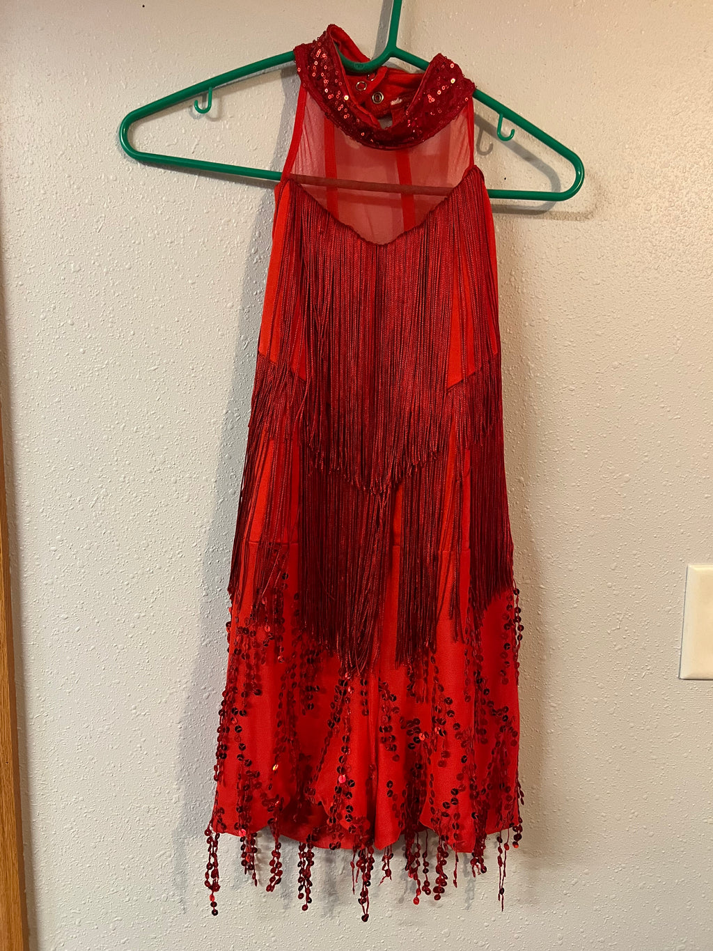 RED JAZZY SHORT  ONE PIECE