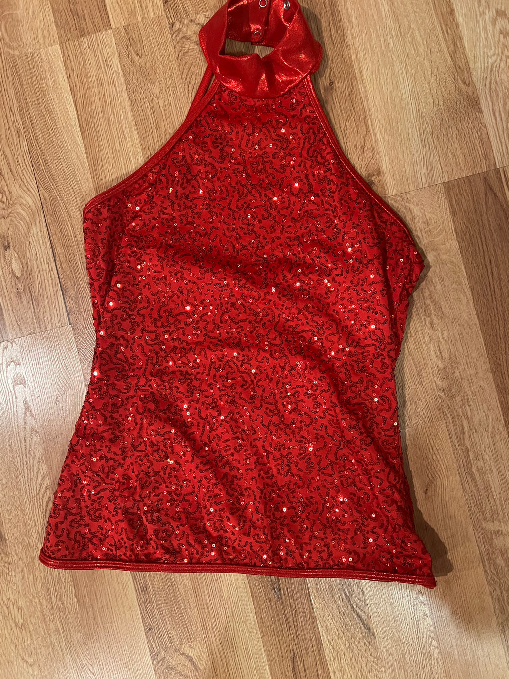 RED SEQUIN TOP
