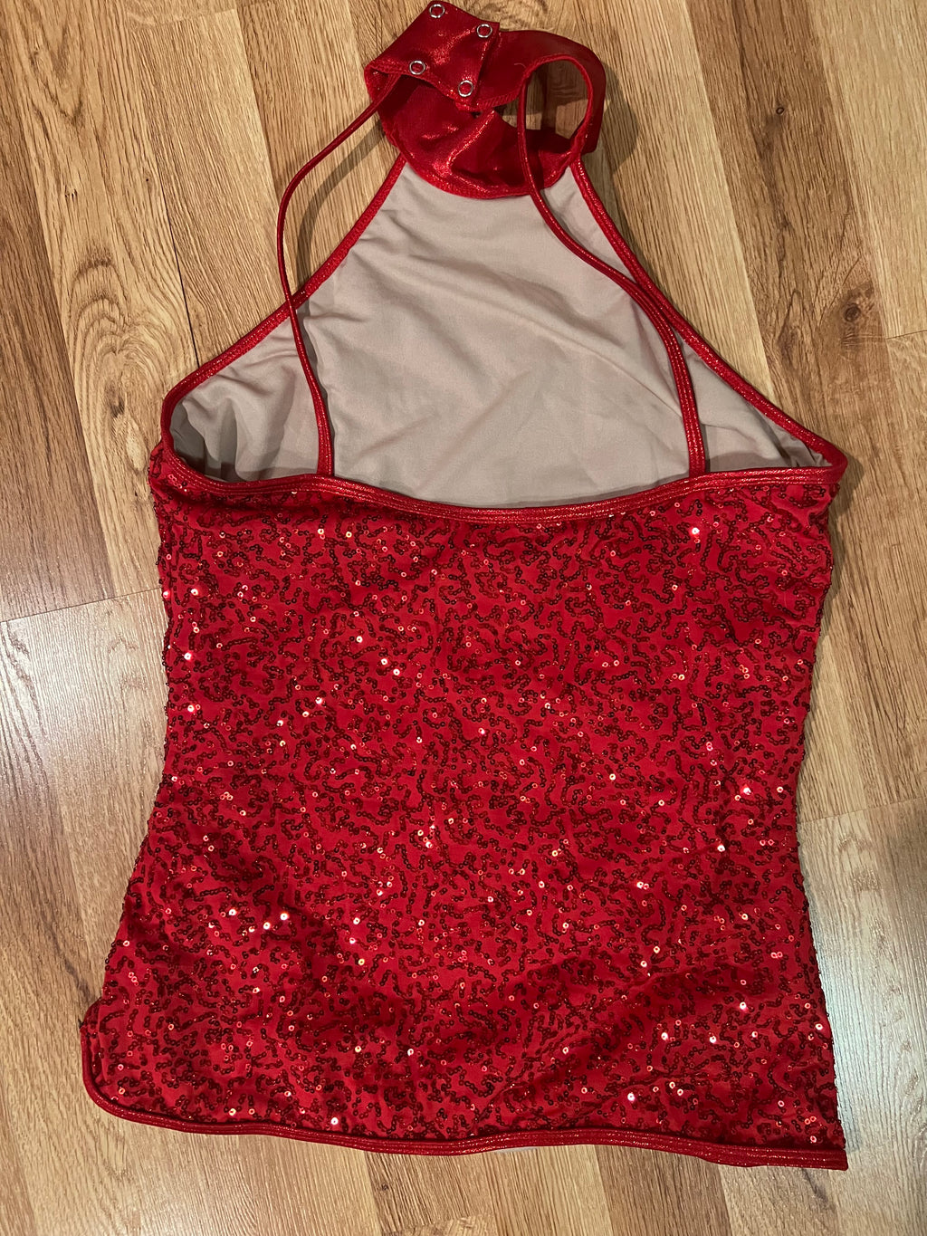 RED SEQUIN TOP