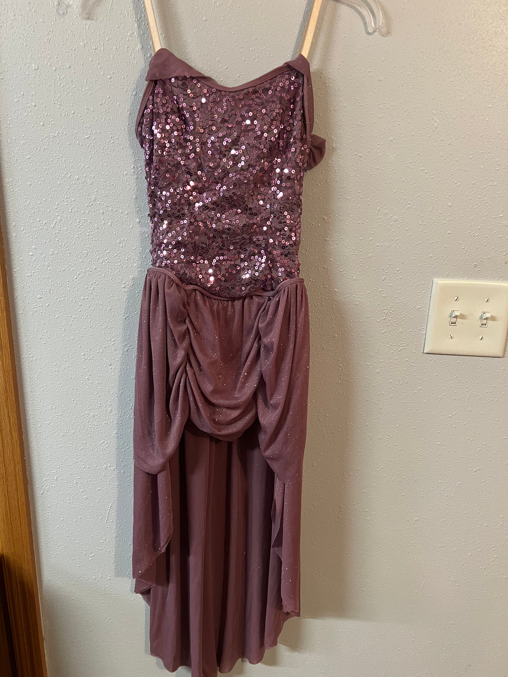 PLUM COLOR DRESS.