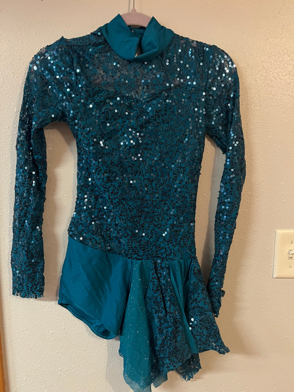 DARK GREEN  DRESS.