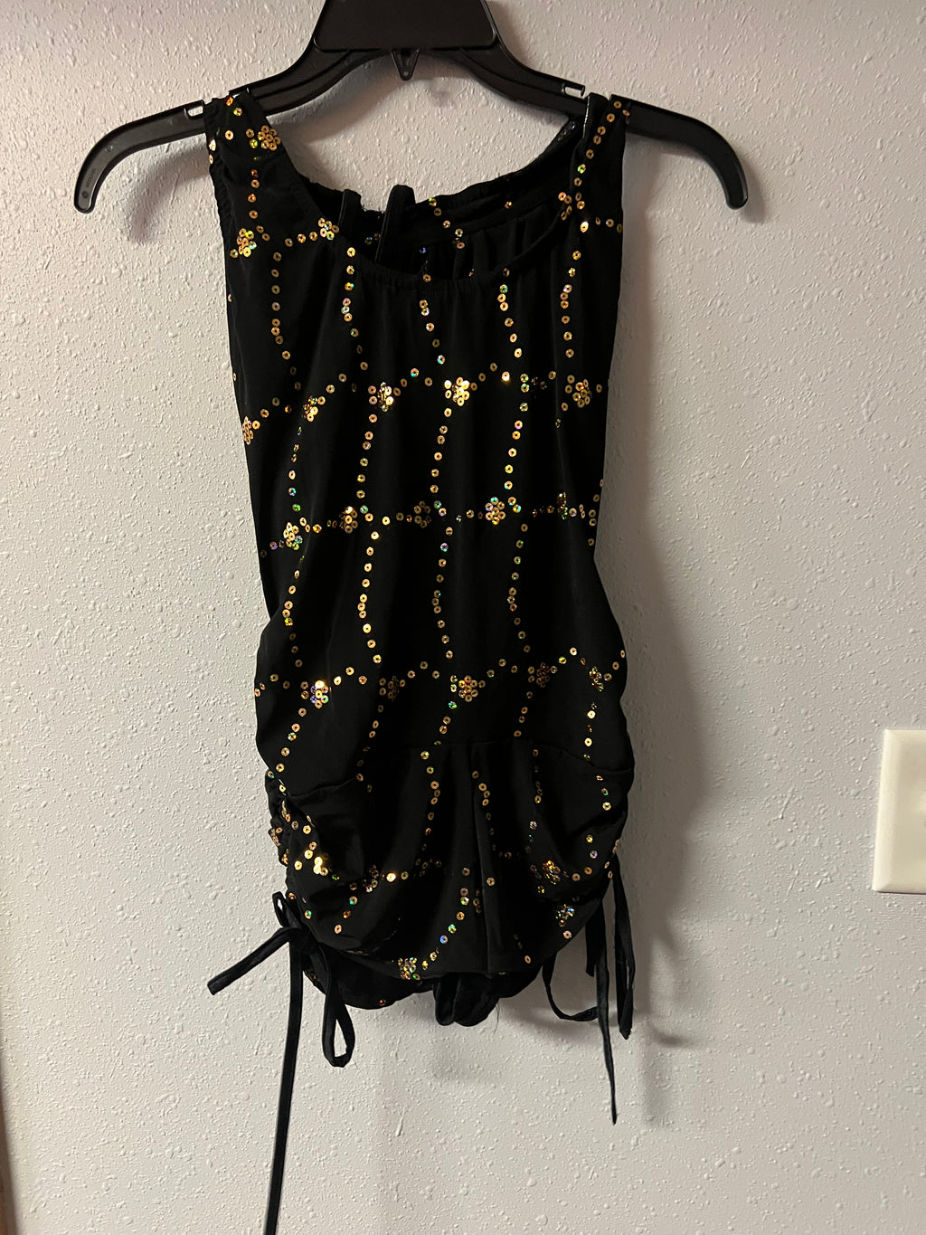 BLACK AND GOLD ONE PC WITH SHORTS AND HOODIE