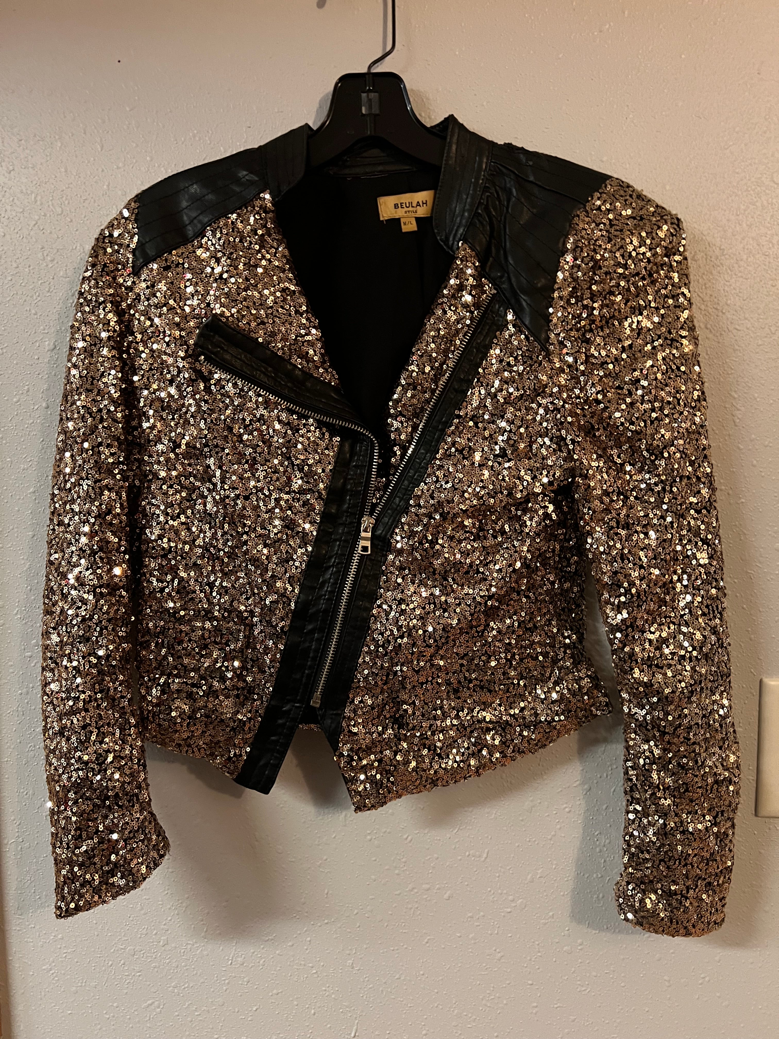GOLD AND BLACK JACKET
