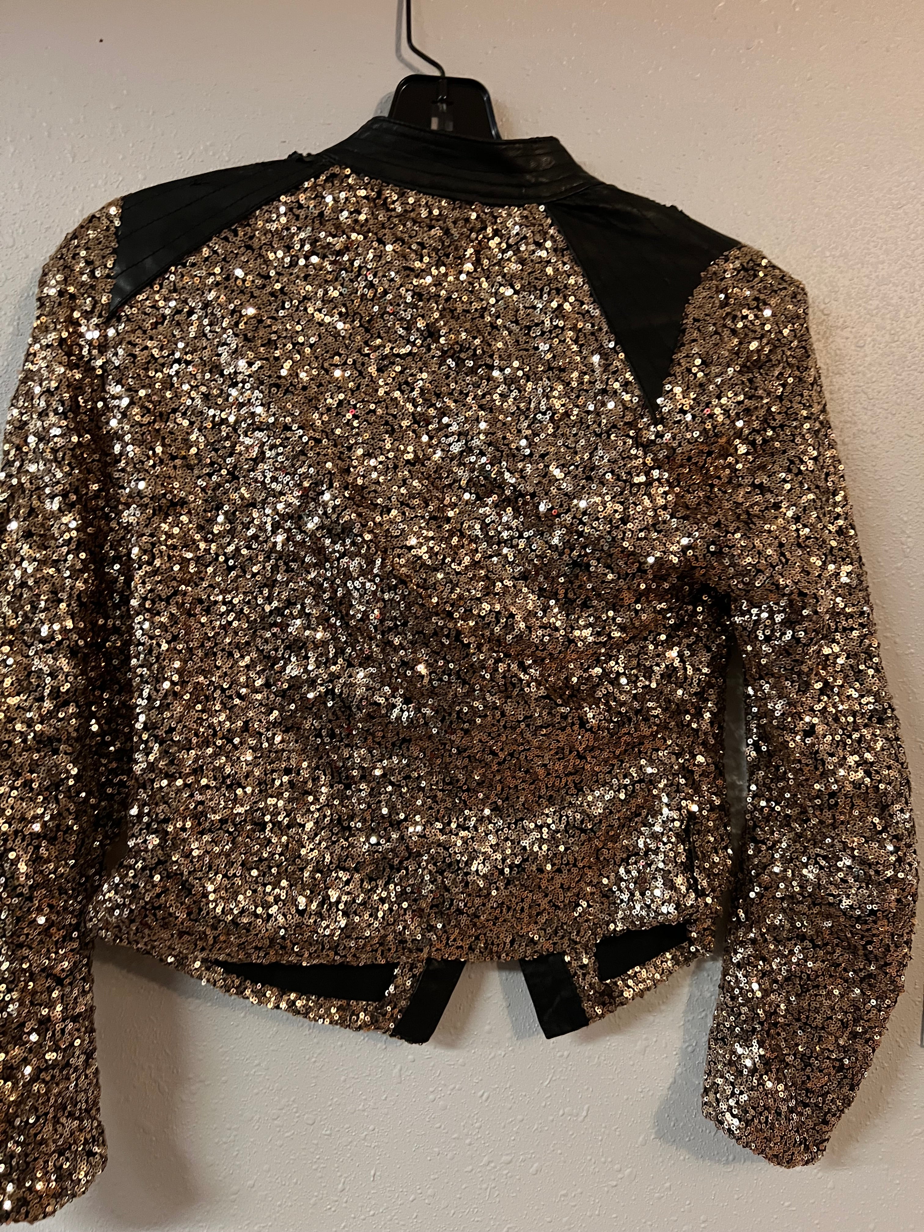 GOLD AND BLACK JACKET