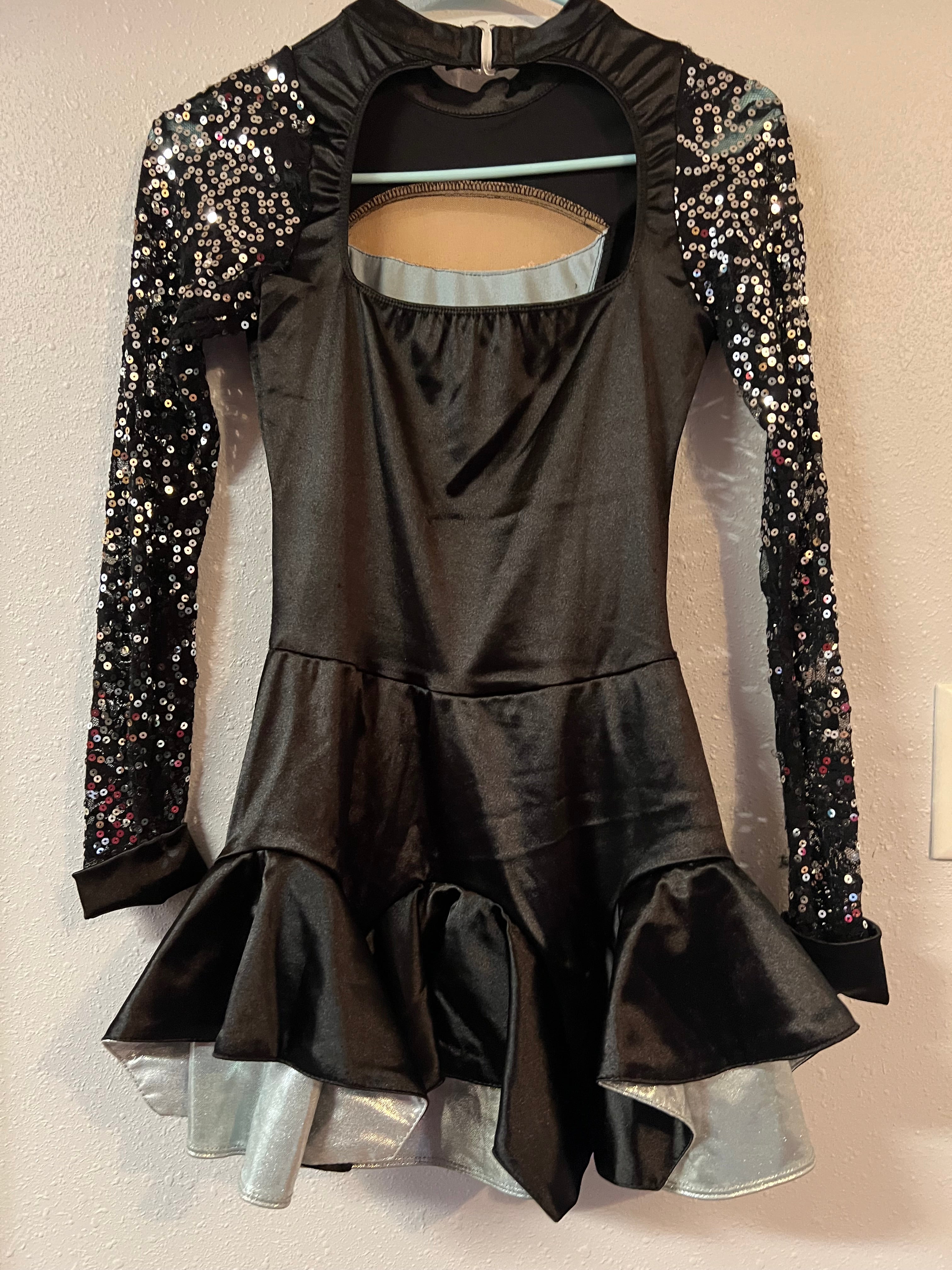 BLACK AND SILVER DRESS STYLE