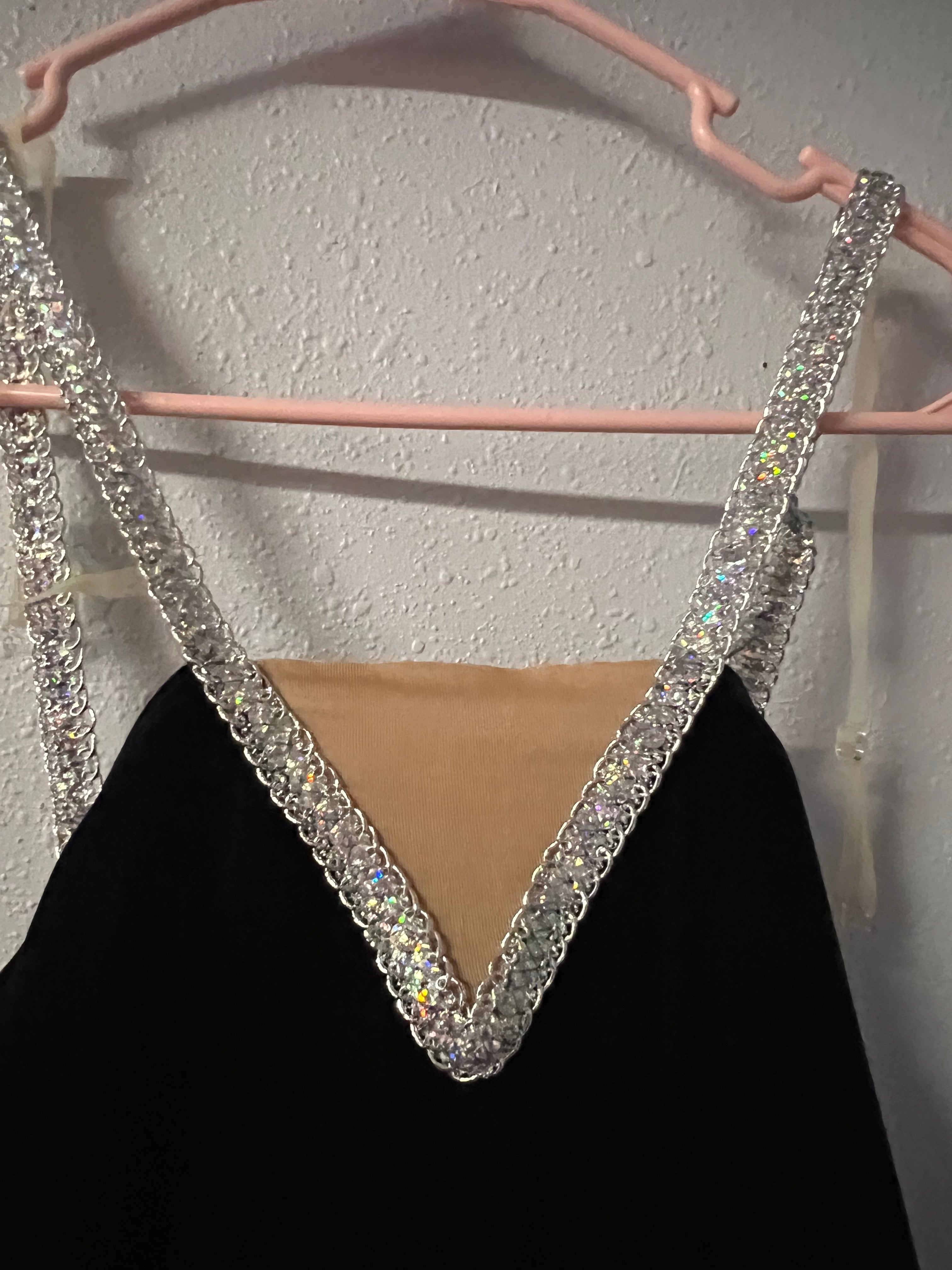 BLACK VELVET BALLET DRESS S