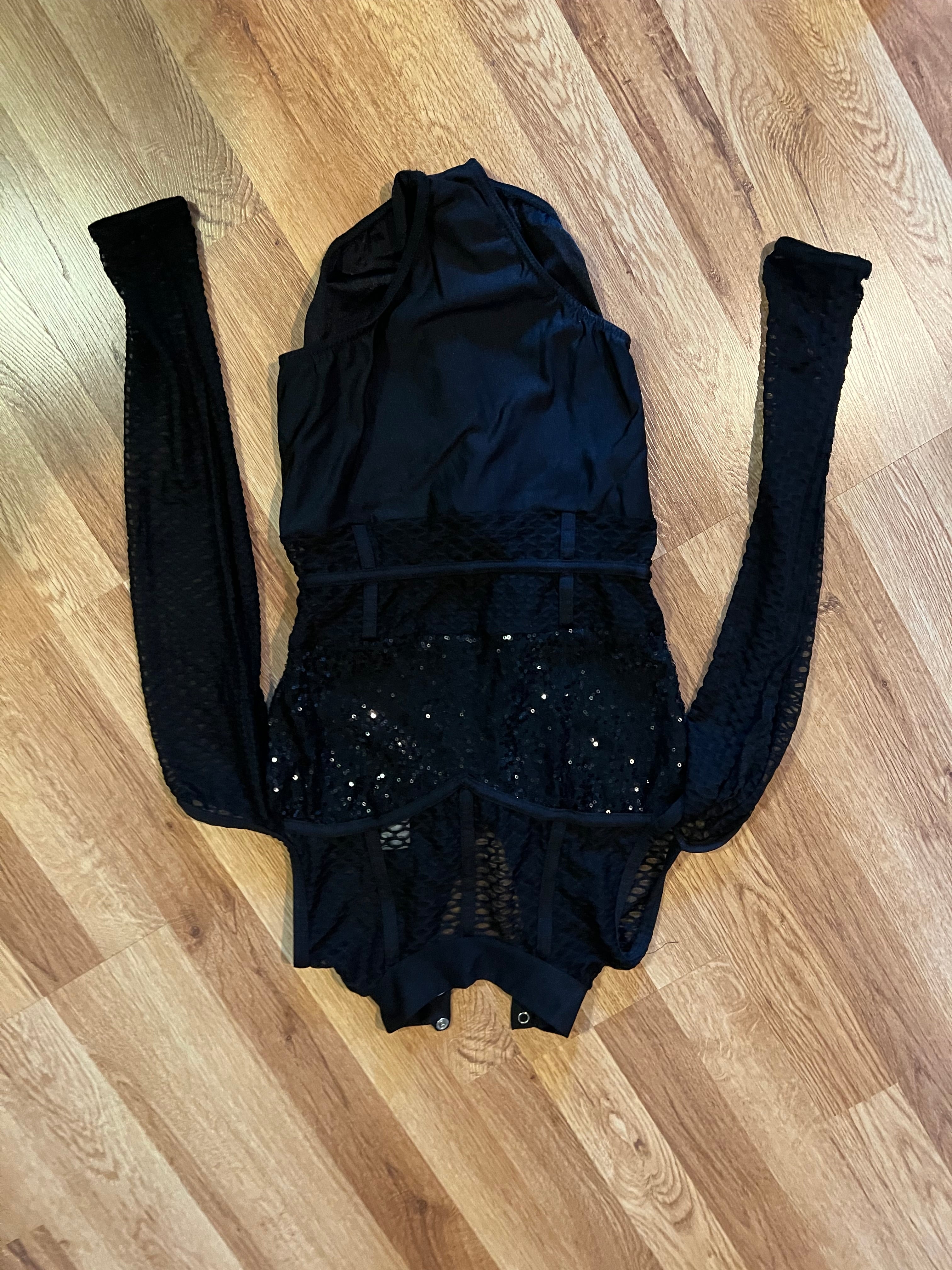 BLACK SEQUIN LEO