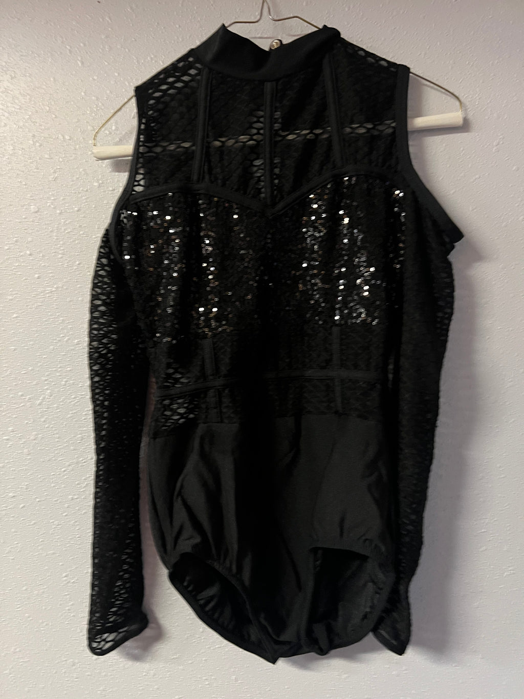 BLACK SEQUIN LEO