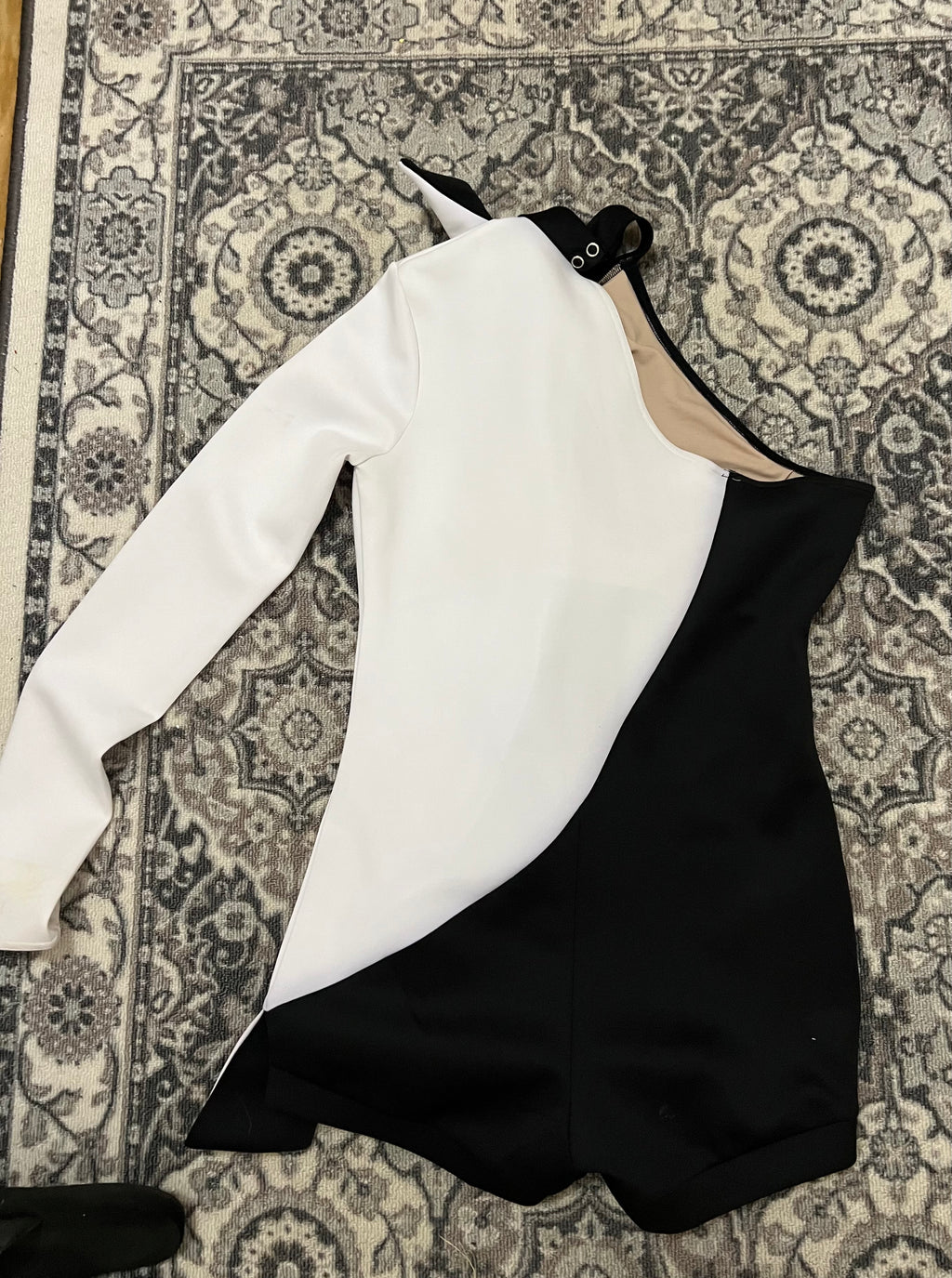BLACK AND WHITE CONTEMPORARY ONE PIECE