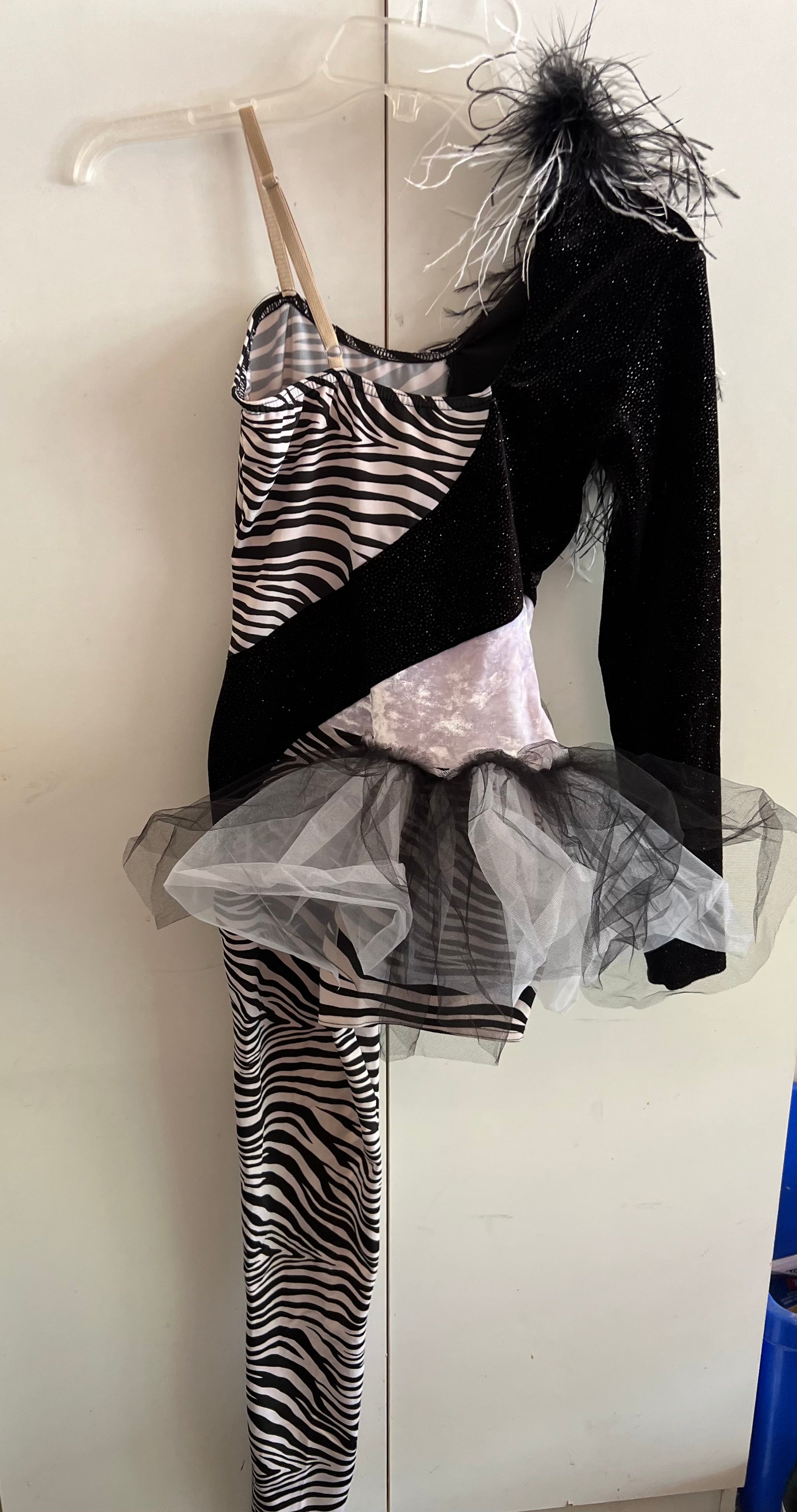 black and white zebra one piece