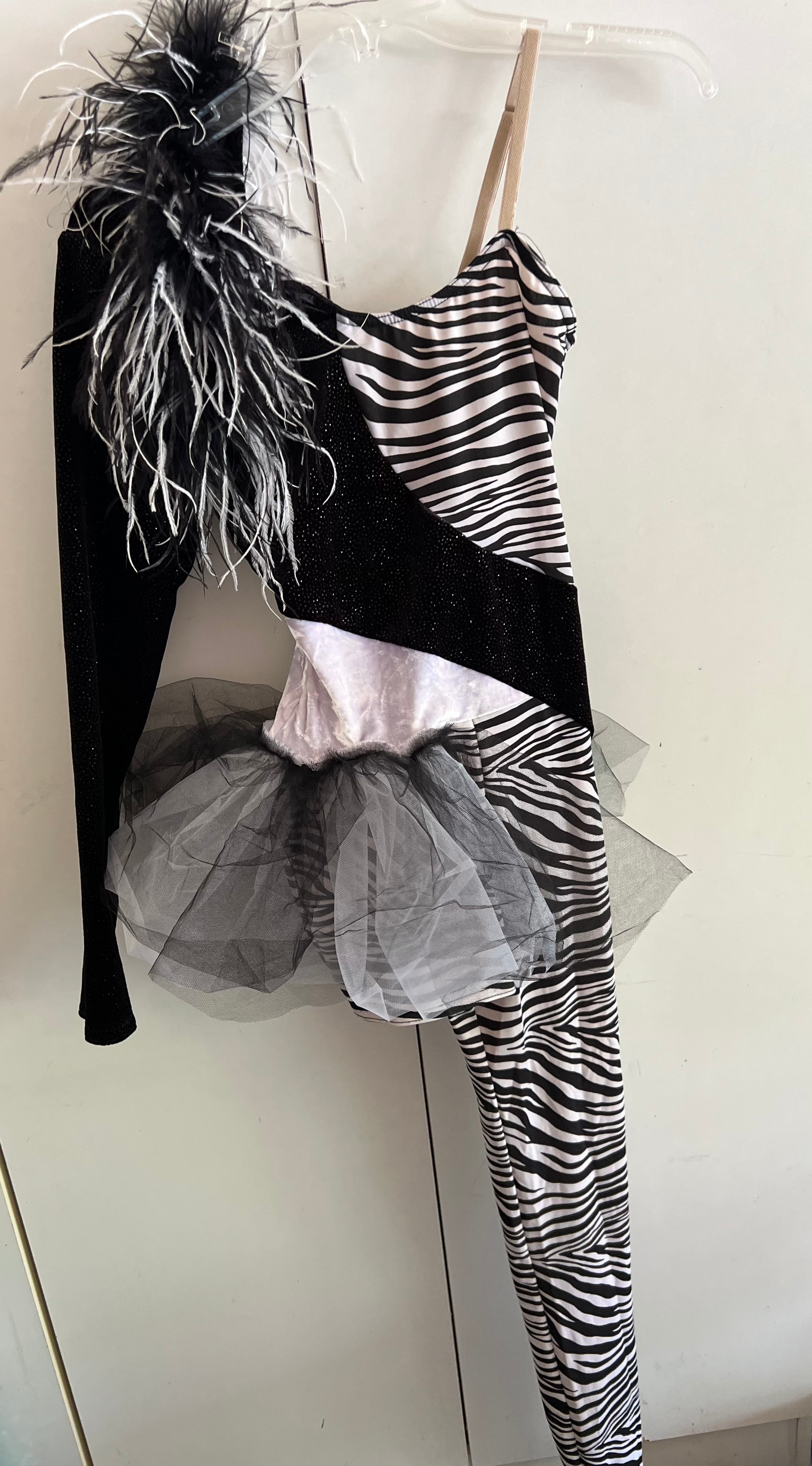 black and white zebra one piece