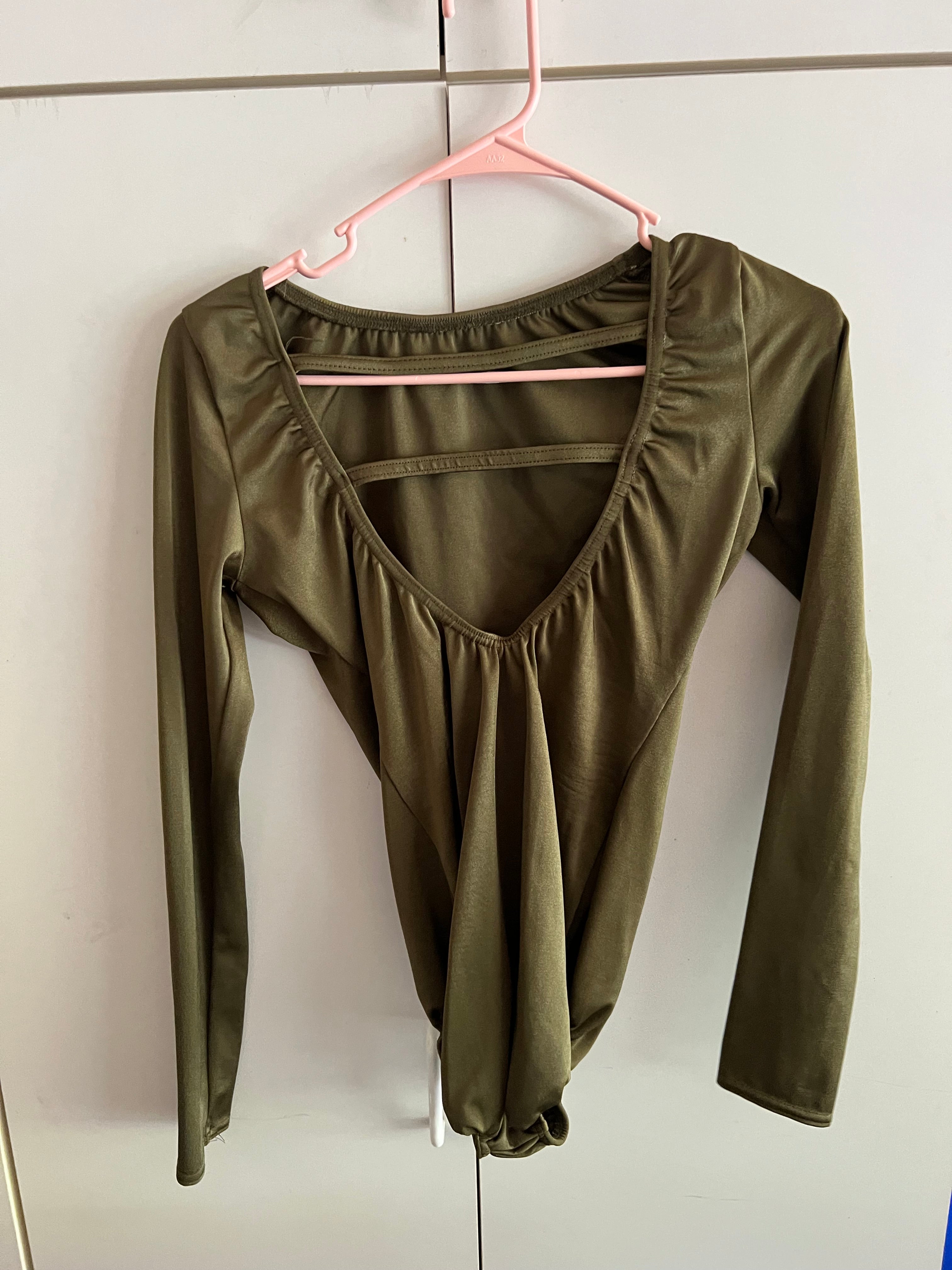 ARMY GREEN BODY SUIT