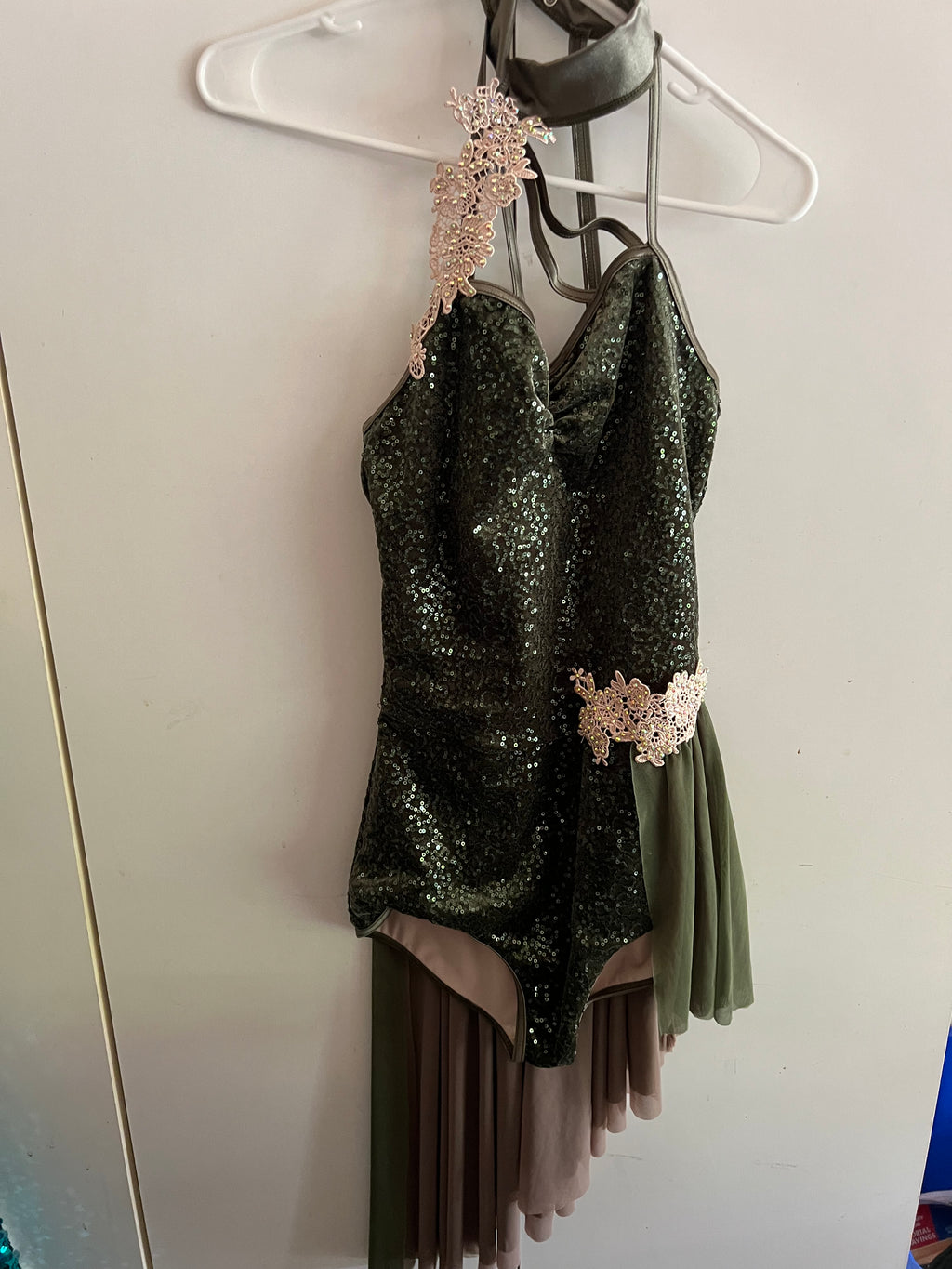 GREEN SEQUIN DRESS