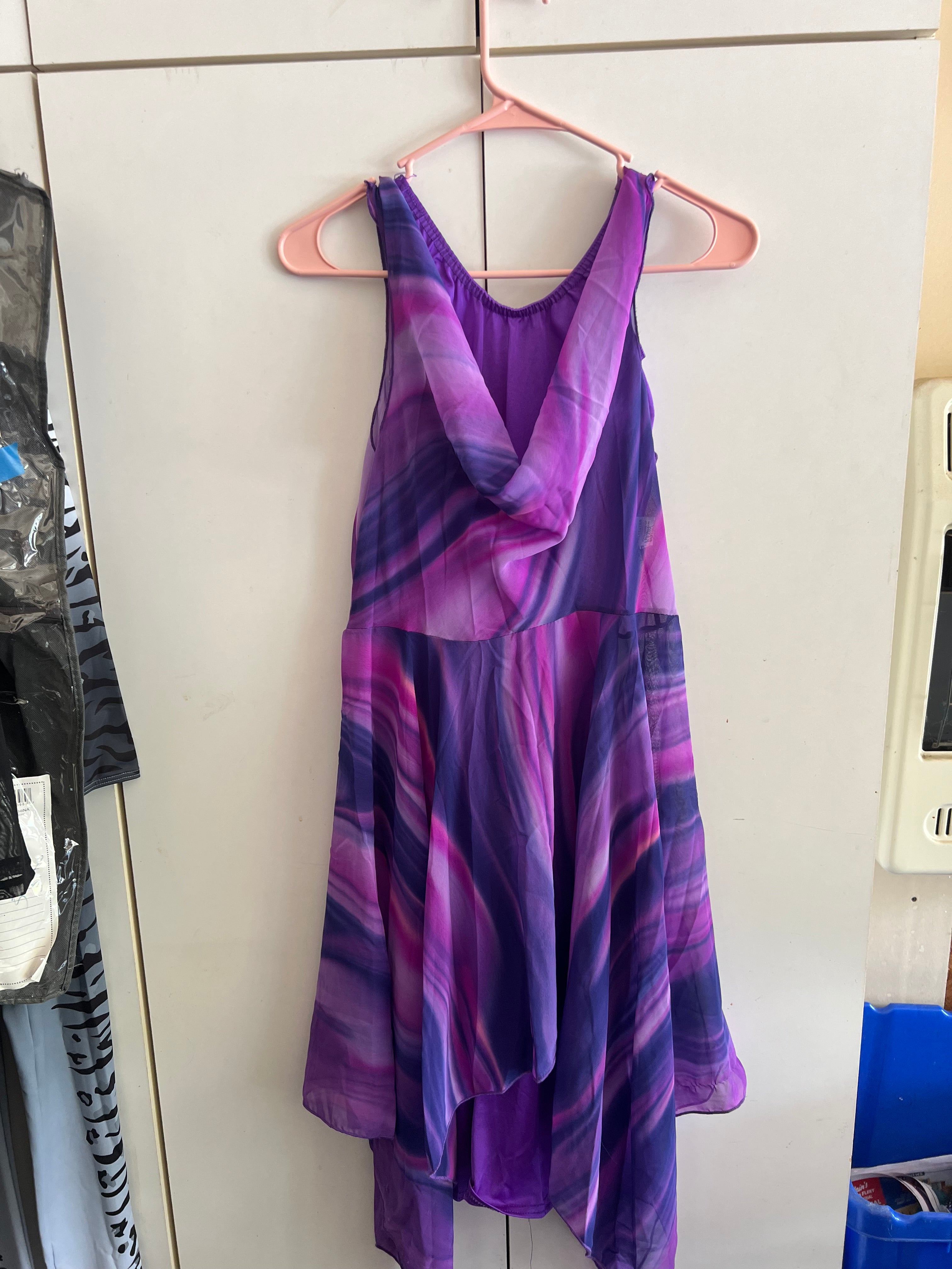 Purple Tie Die Dress