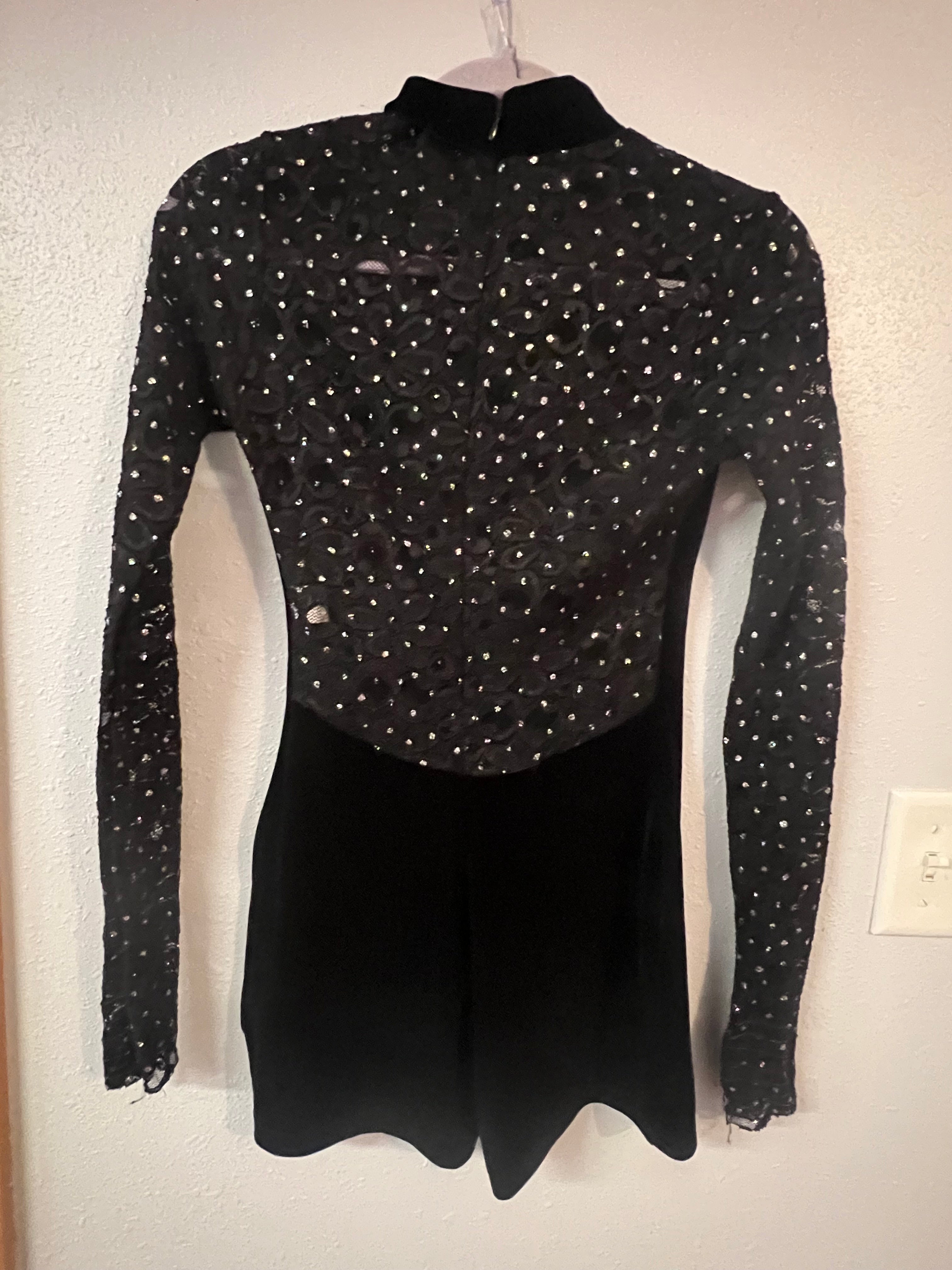 Black & Silver Unitard  CM