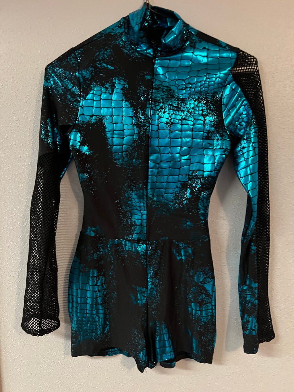 Black and Turqoise Dance Costume