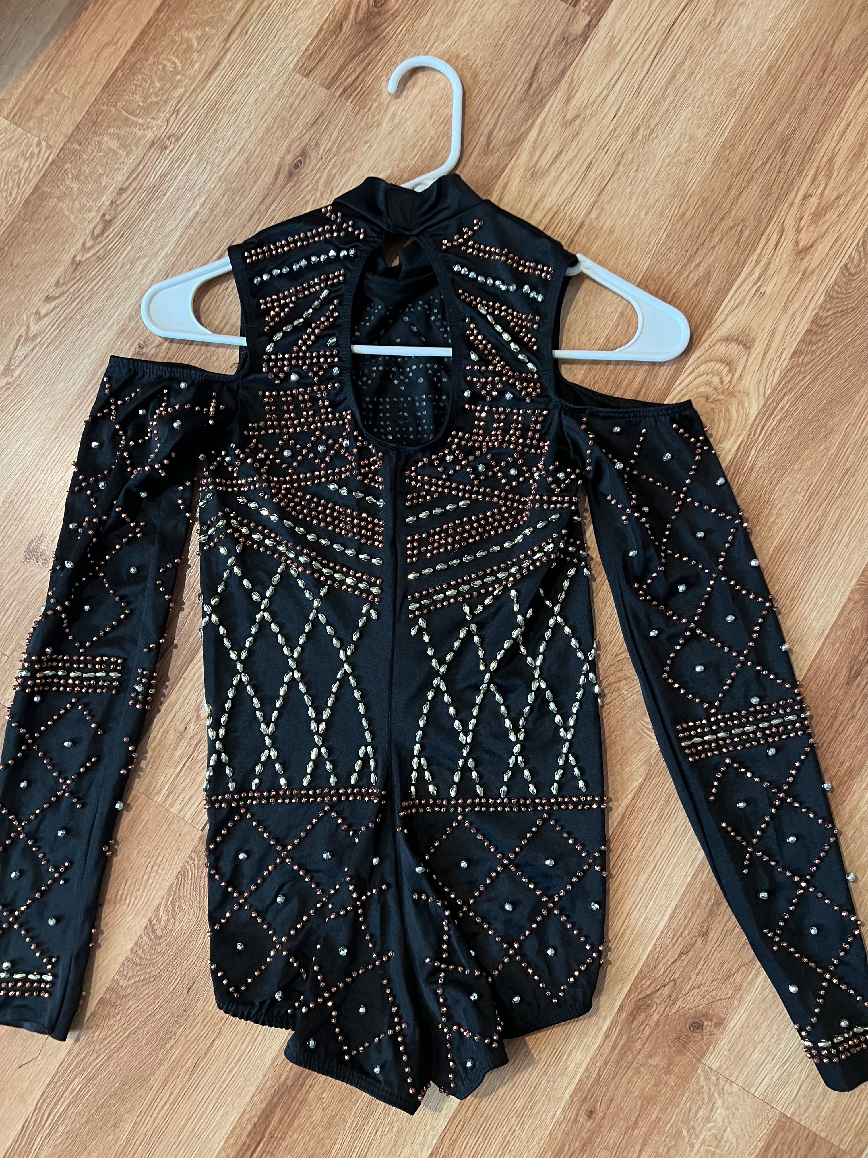 black copper and silver one piece