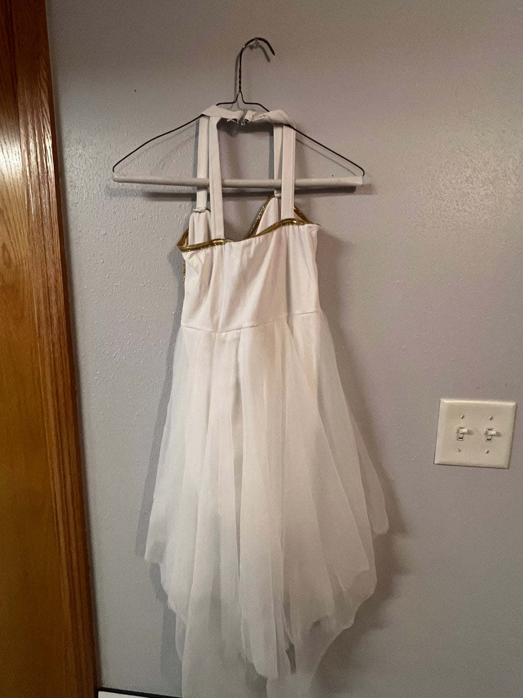 White and Gold lyrical dress