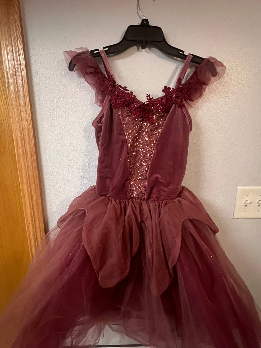 WINE BALLET DRESS