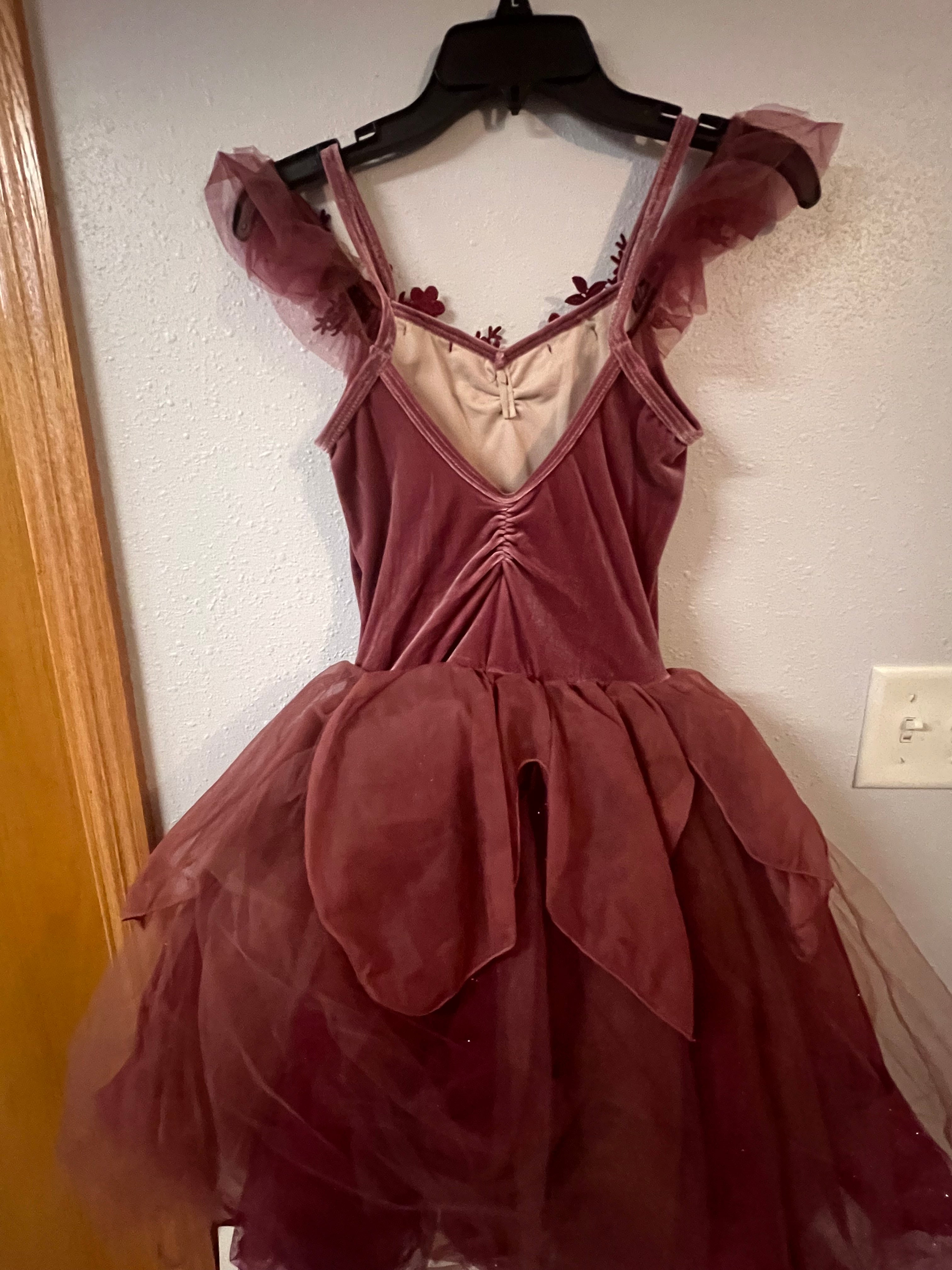 WINE BALLET DRESS