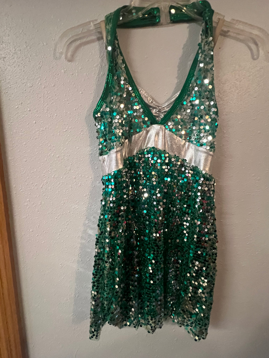 Green & Silver Dance Top