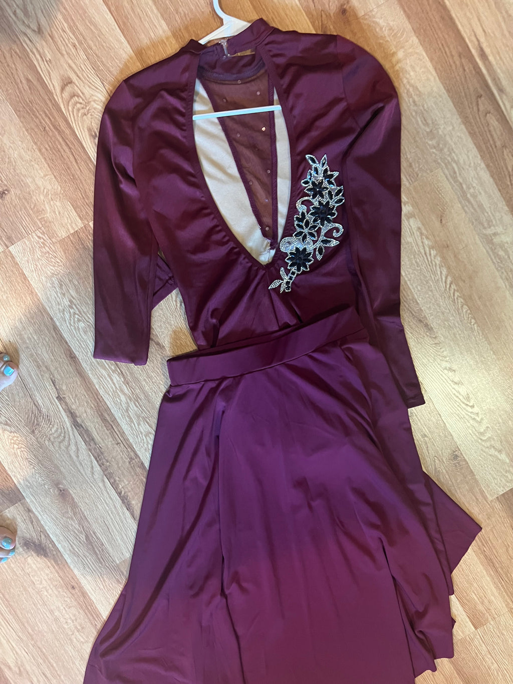 PURPLE LYCRIAL DRESS