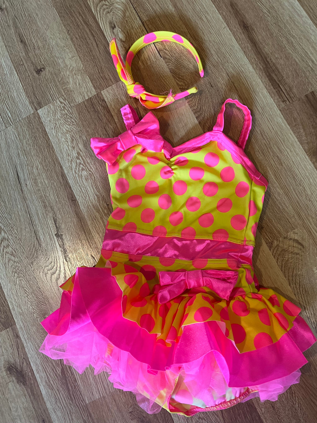 Pink and Yellow Dance Costume IC  (2)