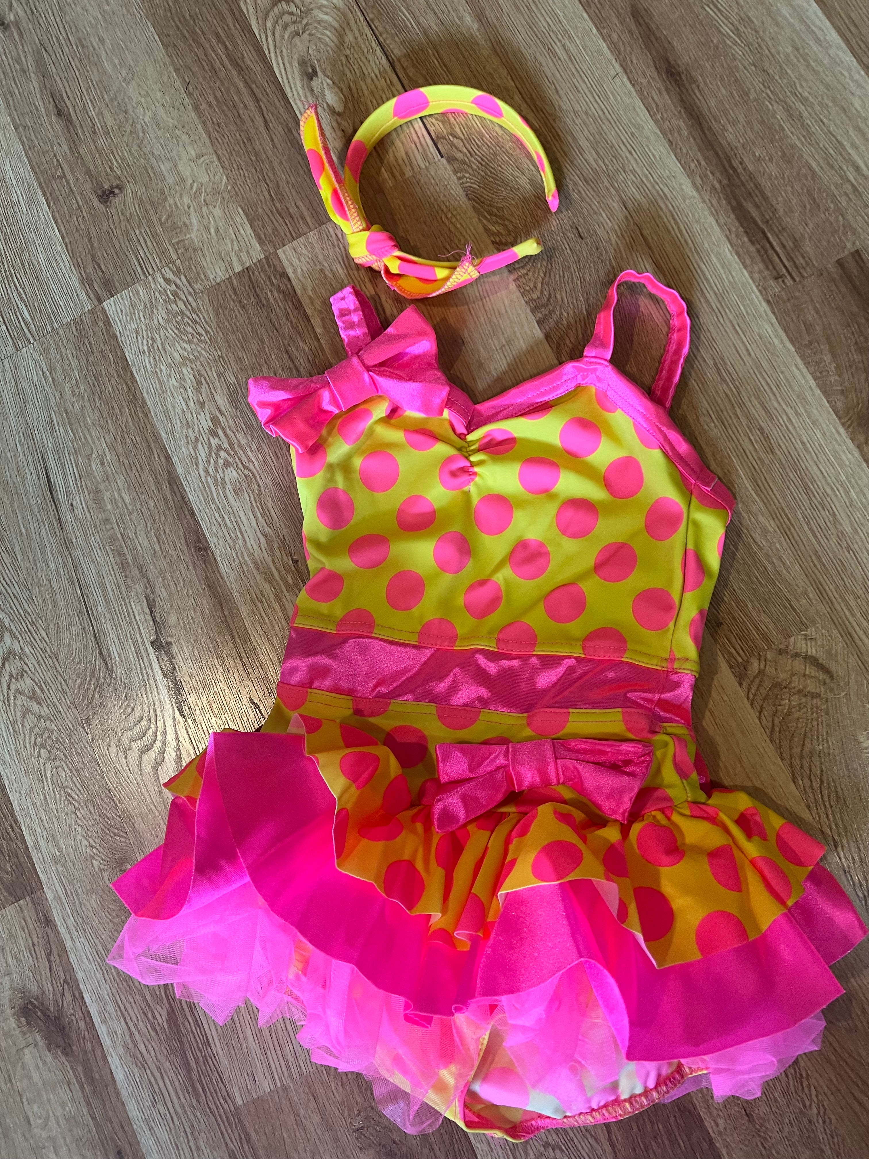 Pink and Yellow Dance Costume IC  (2)