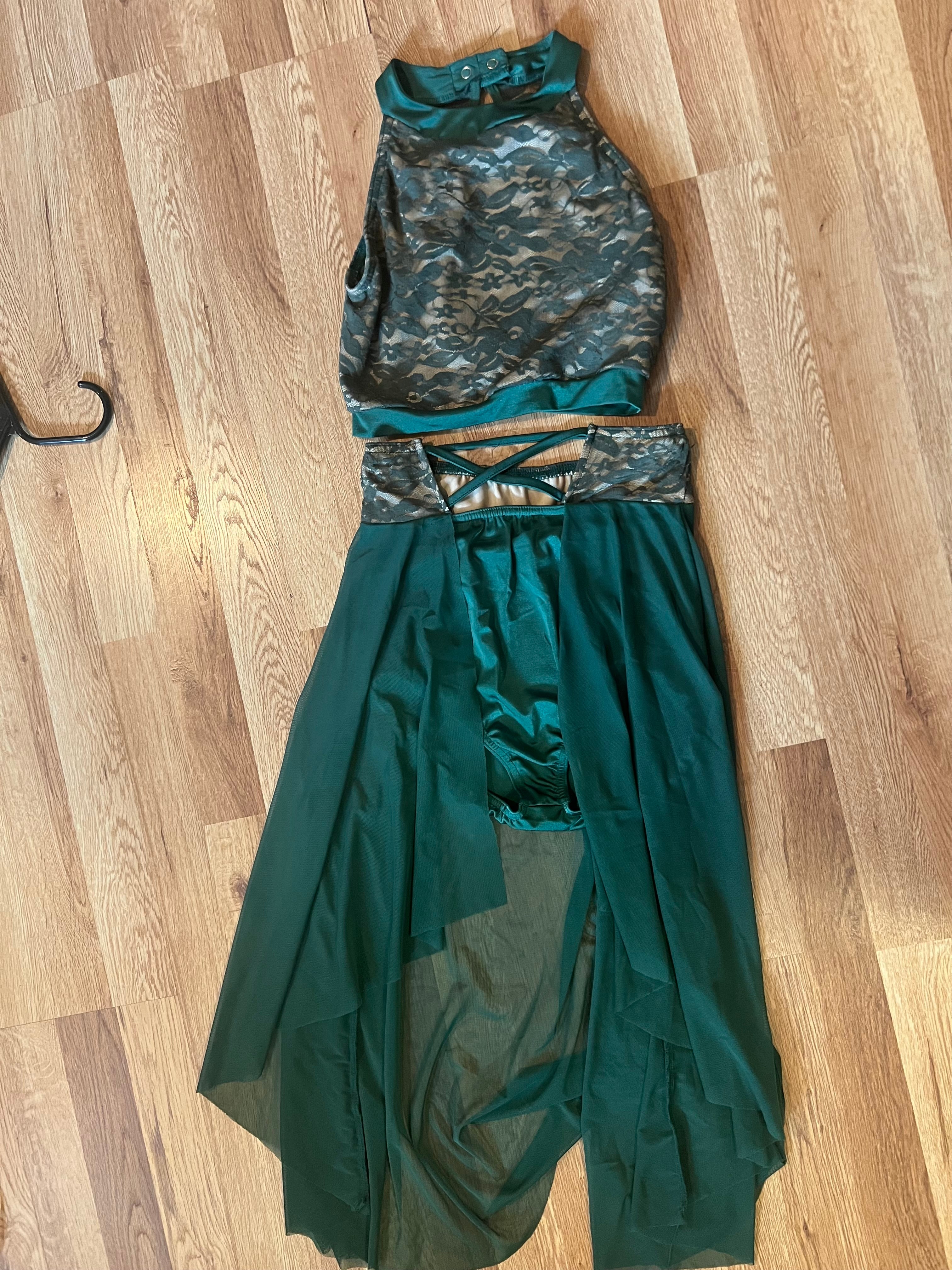 GREEN LYRICAL DRESS