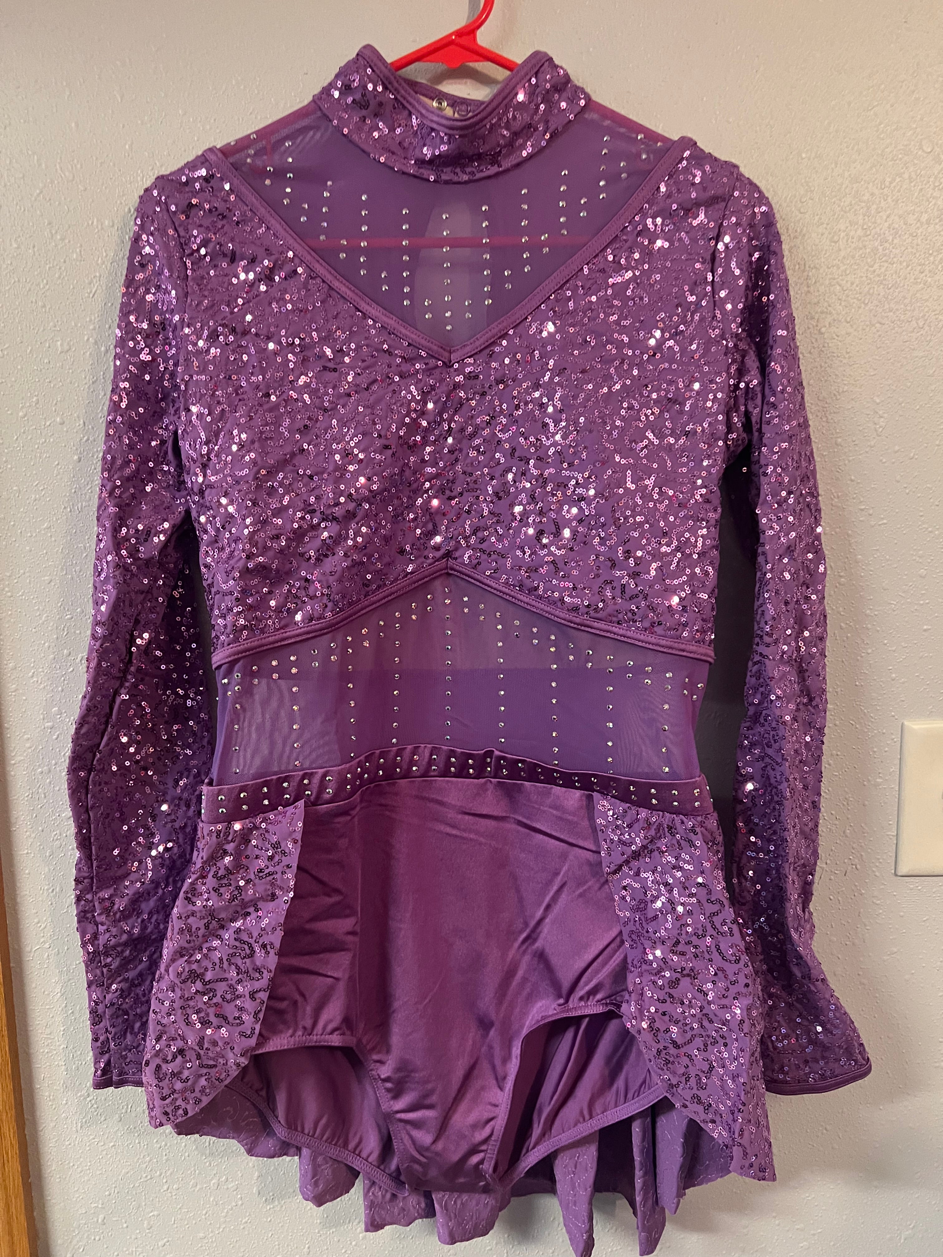PURPLE ONE PIECE SEQUIN