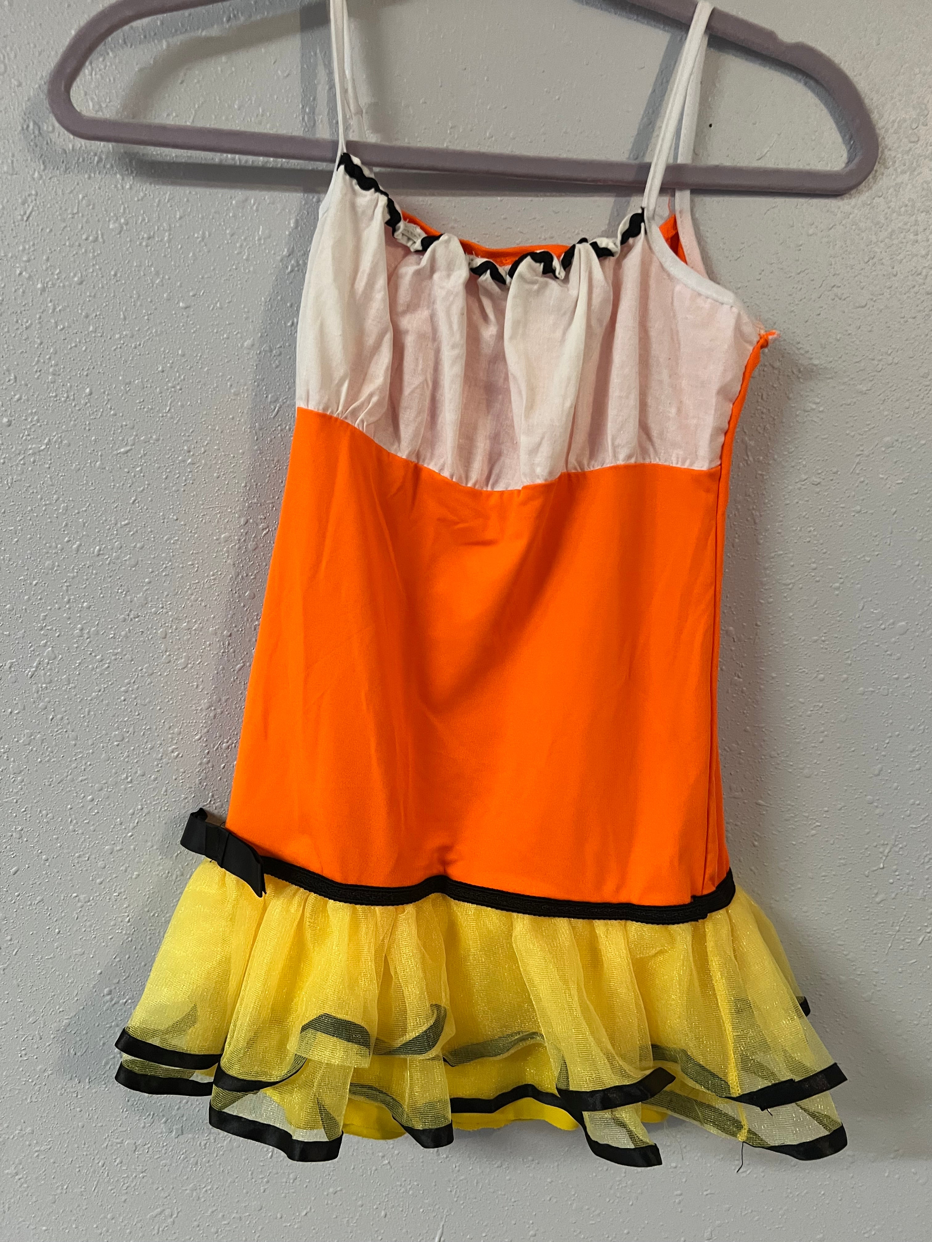 White, Orange & Yellow Dance Dress.   CM