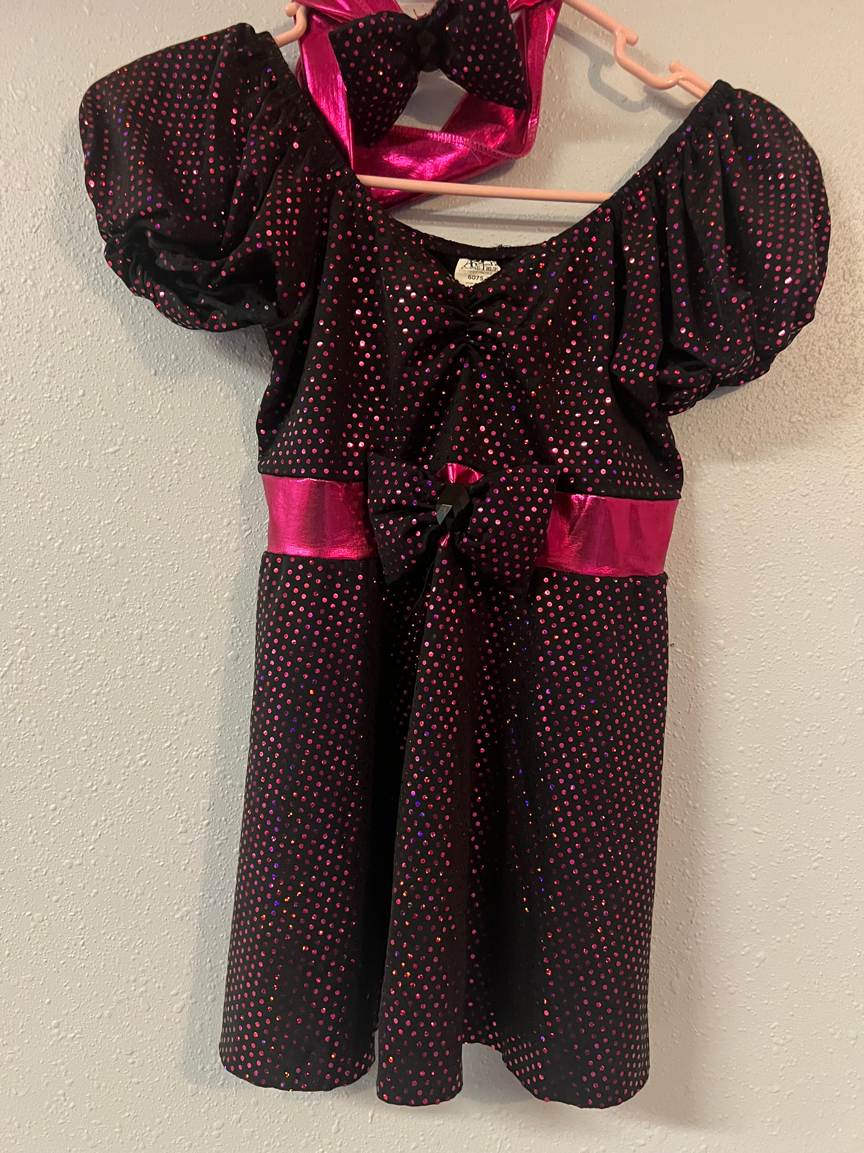 Pink and Black Dance Dress.  CM