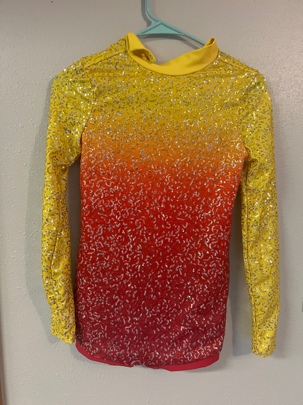 YELOW, ORANGE AND RED ONE PIECE