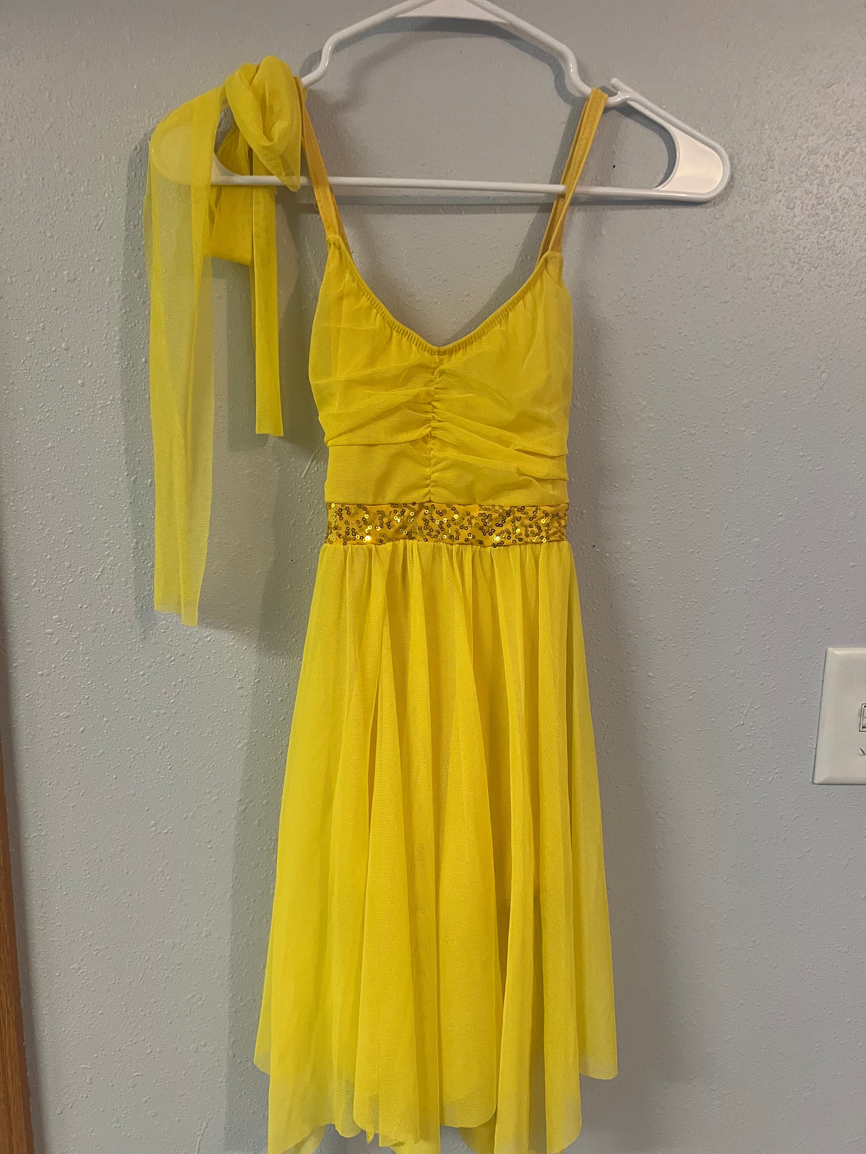 YELLOW LYRICAL DRESS